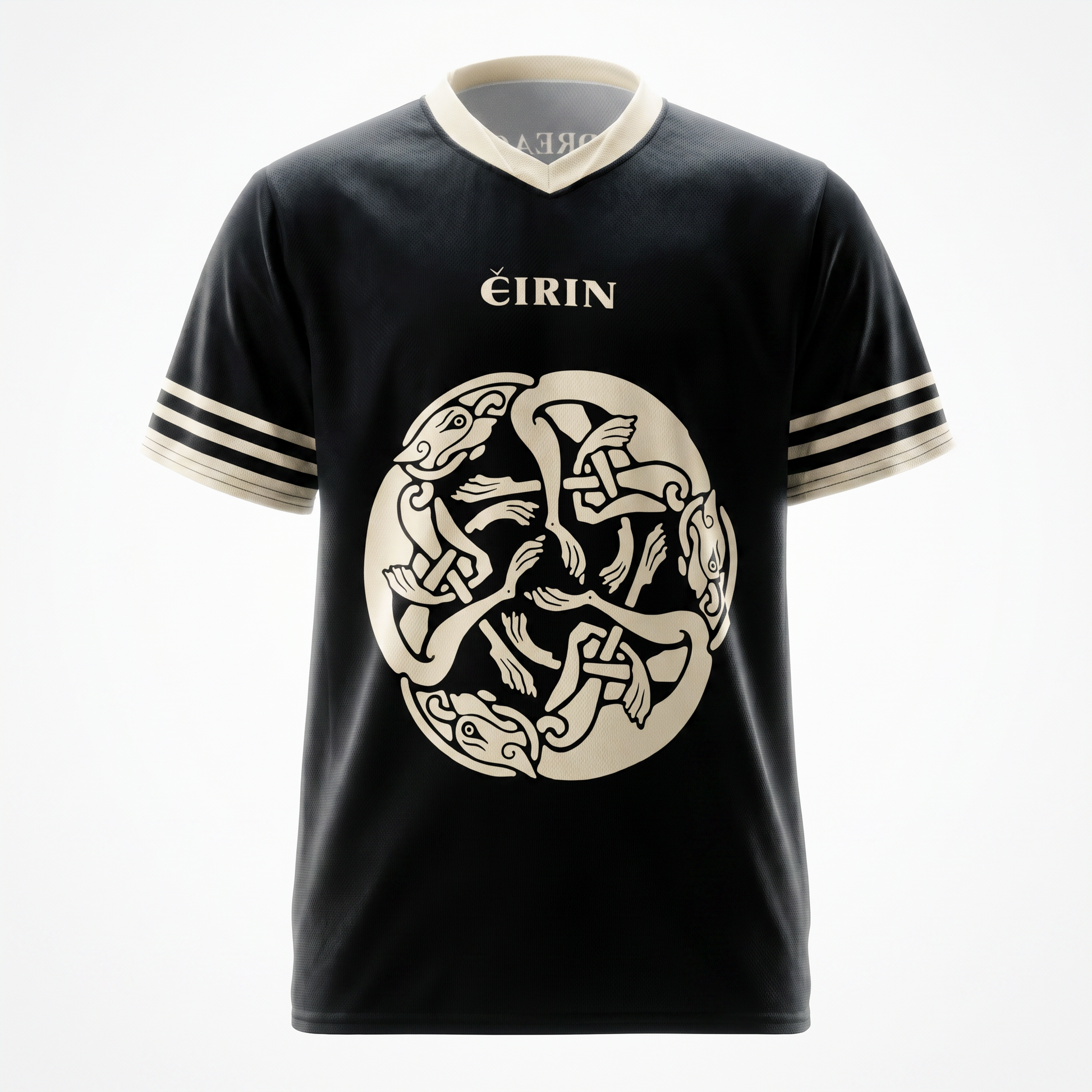 Eirin Apparel Unisex Jersey ‘Láidreacht’ Celtic Hounds Jersey – Warrior Black