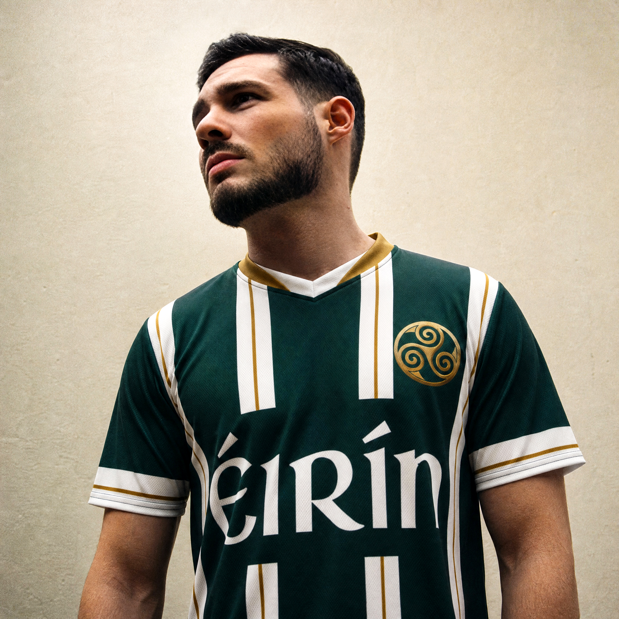 Eirin Apparel Unisex Jersey Triskele Heritage Jersey – Emerald Gold