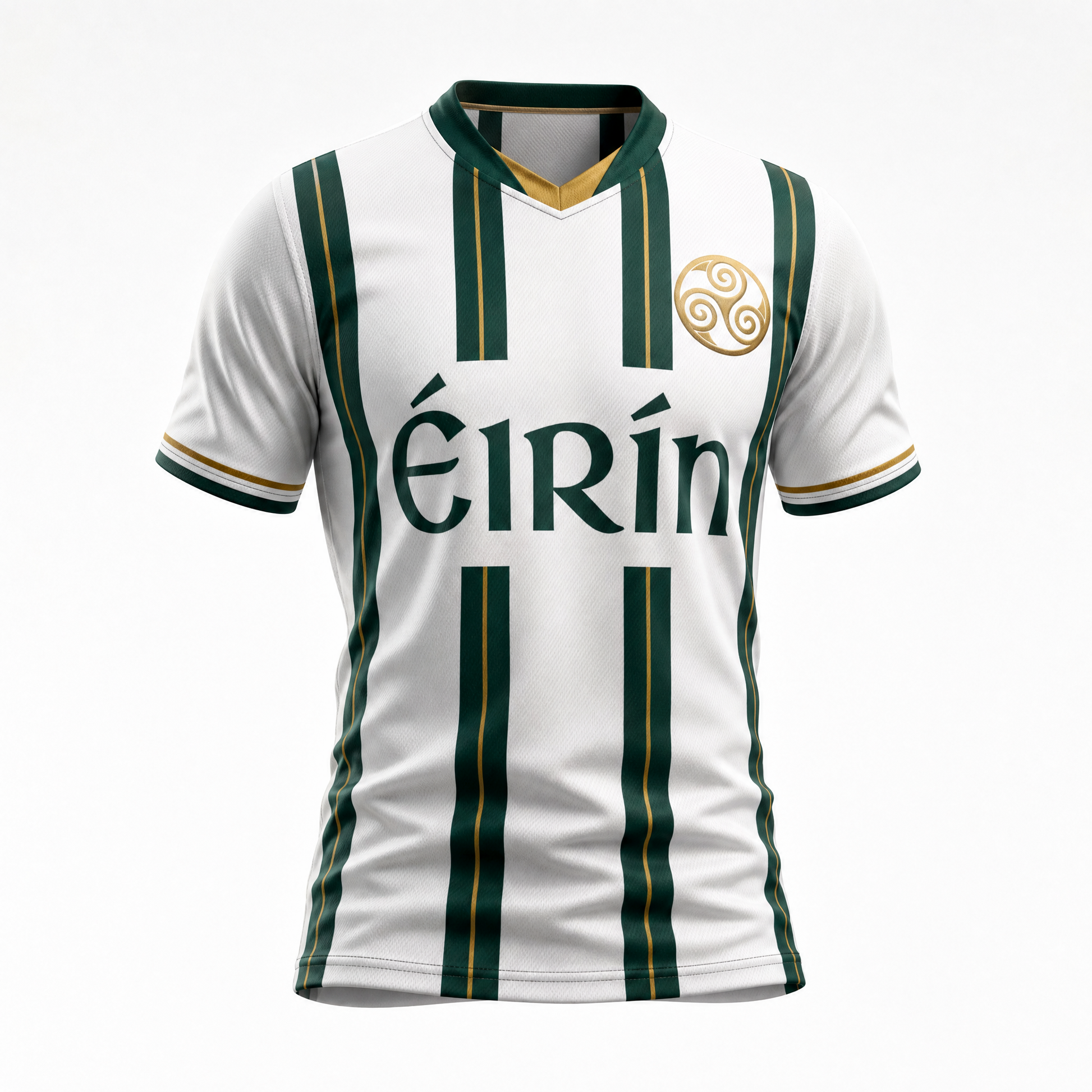 Eirin Apparel Unisex Jersey Triskele Heritage Jersey – Ivory Gold
