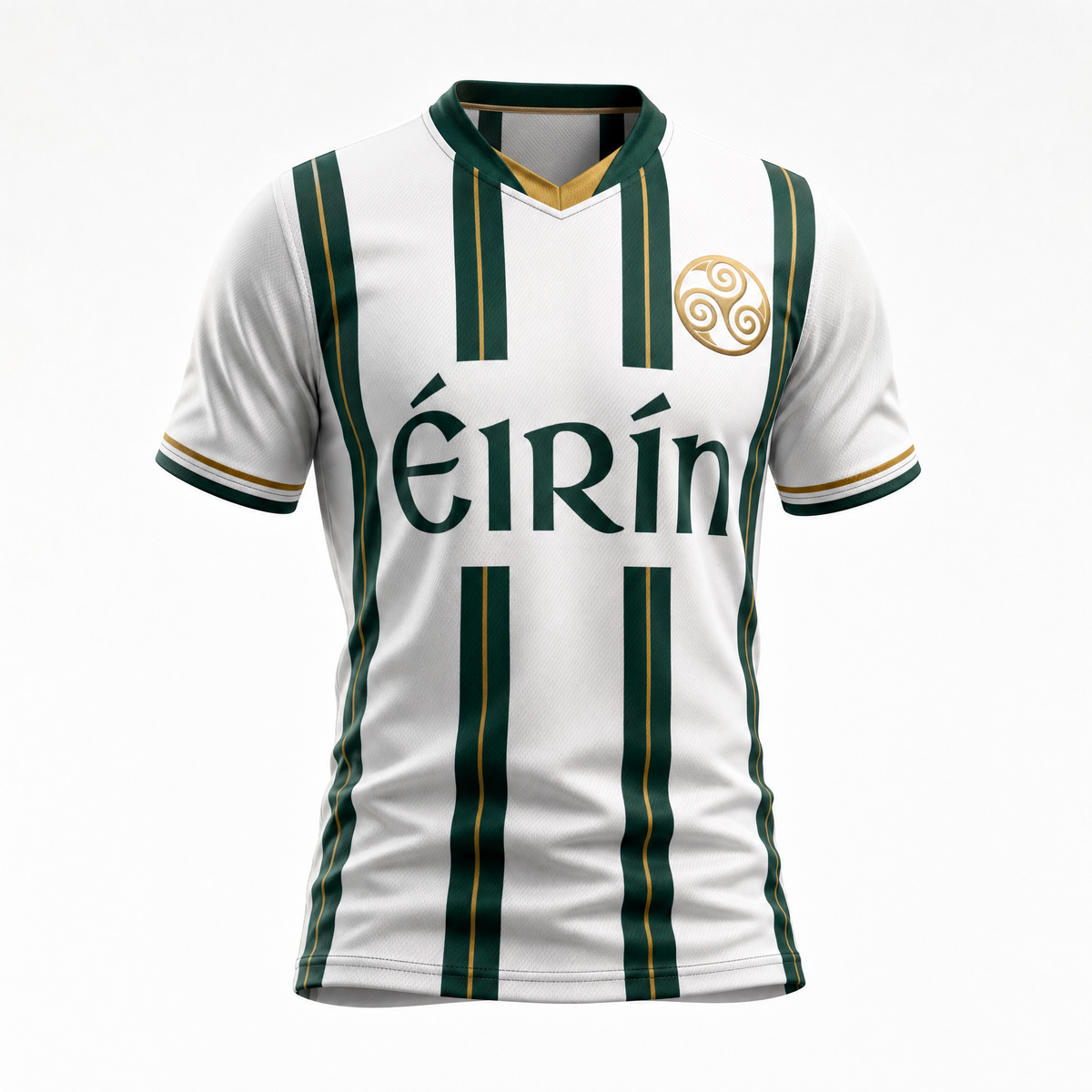Eirin Apparel Unisex Jersey Triskele Heritage Jersey – Ivory Gold