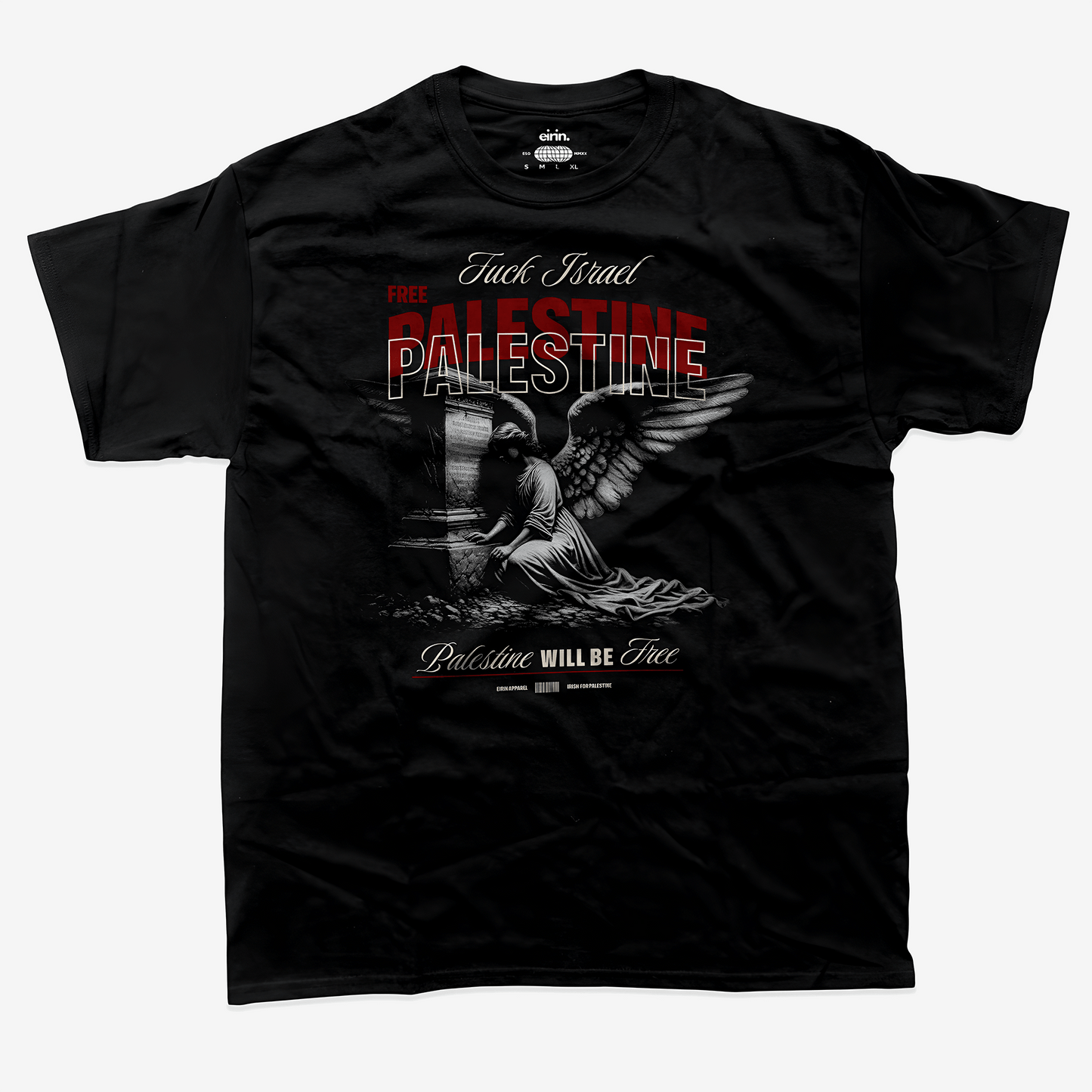 Eirin Apparel Unisex T-Shirt Black / S Unisex 'FCK Israel Free Palestine' T-Shirt