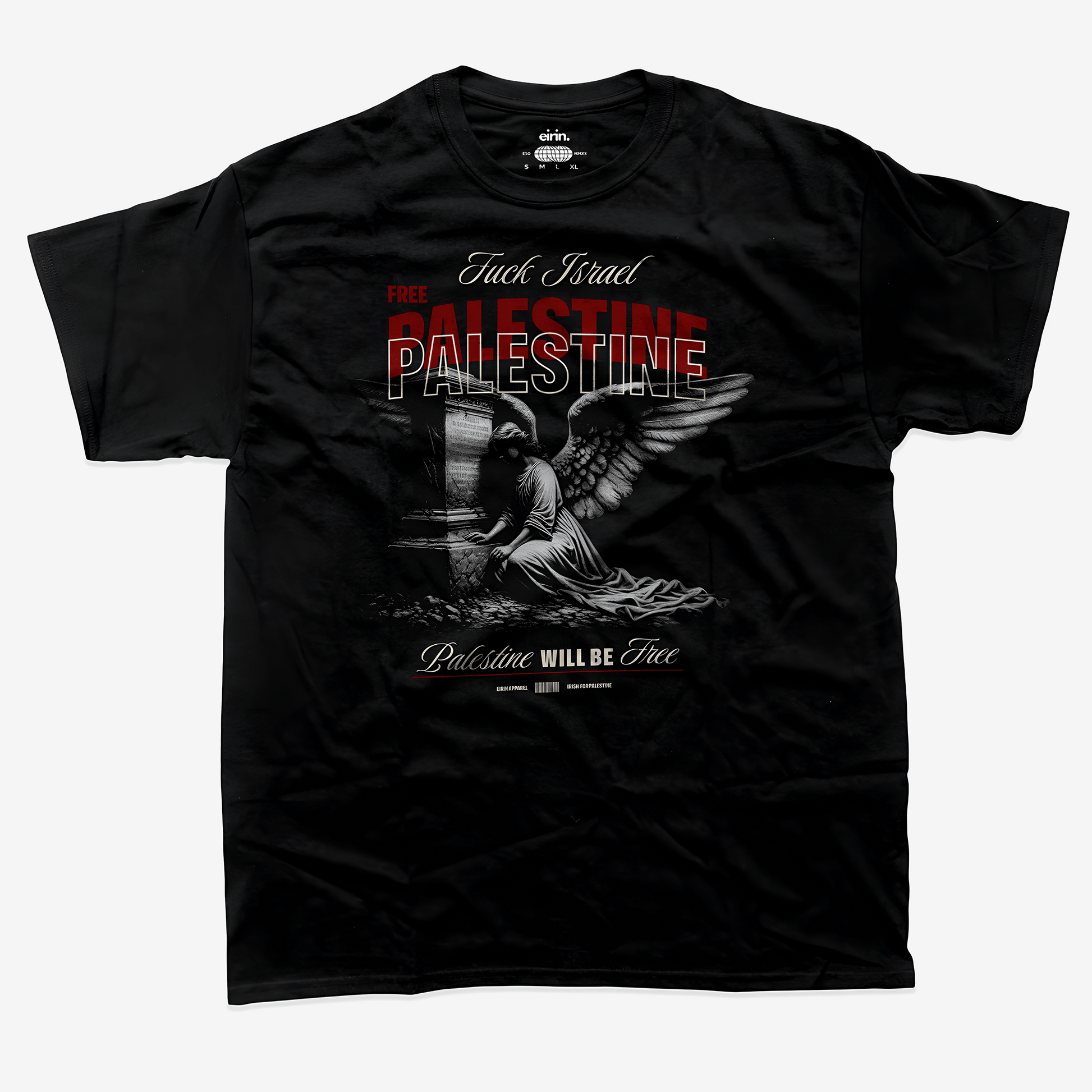 Eirin Apparel Unisex T-Shirt Black / S Unisex 'FCK Israel Free Palestine' T-Shirt