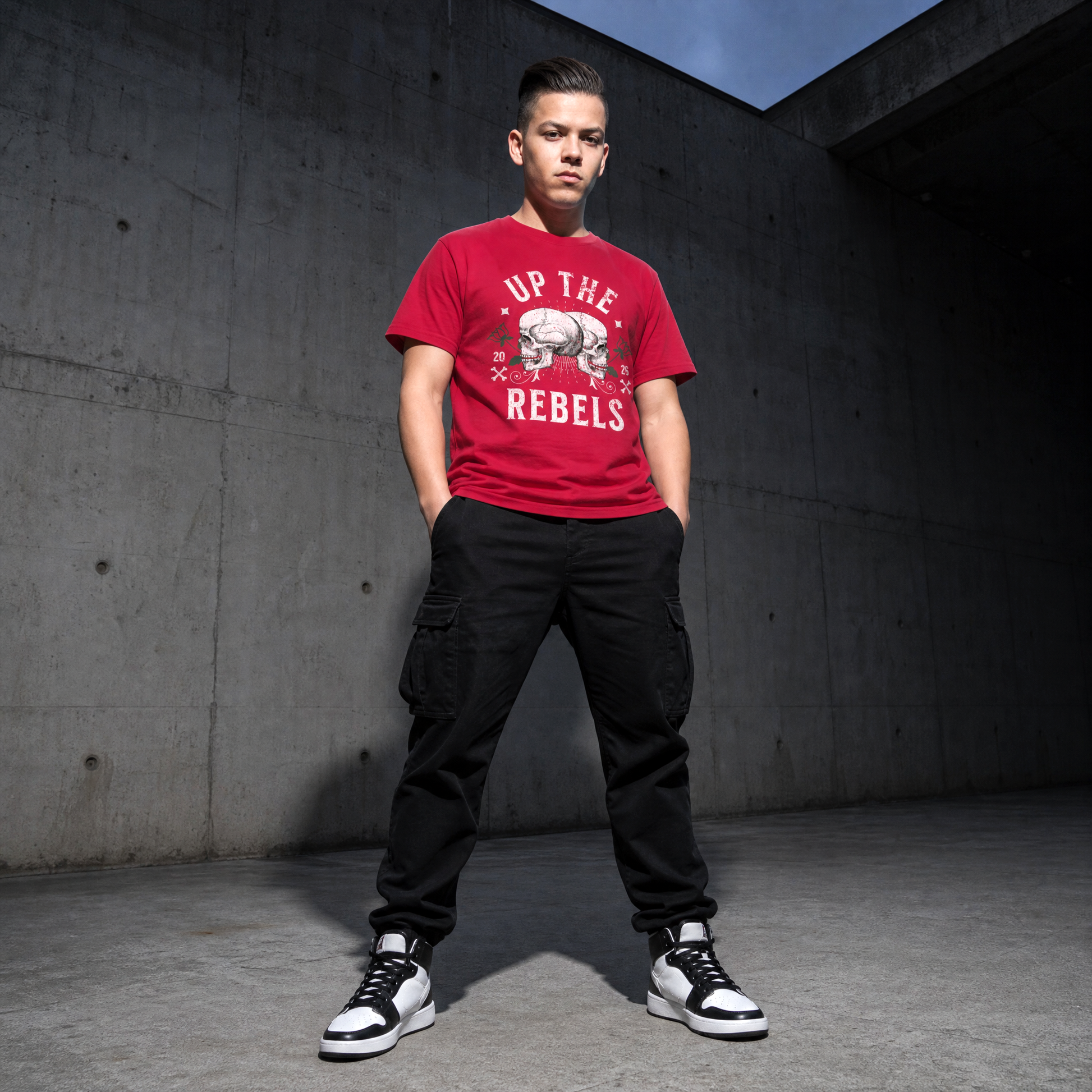 Eirin Apparel Unisex T-Shirt Cardinal / S 'Up The Rebels' T-Shirt
