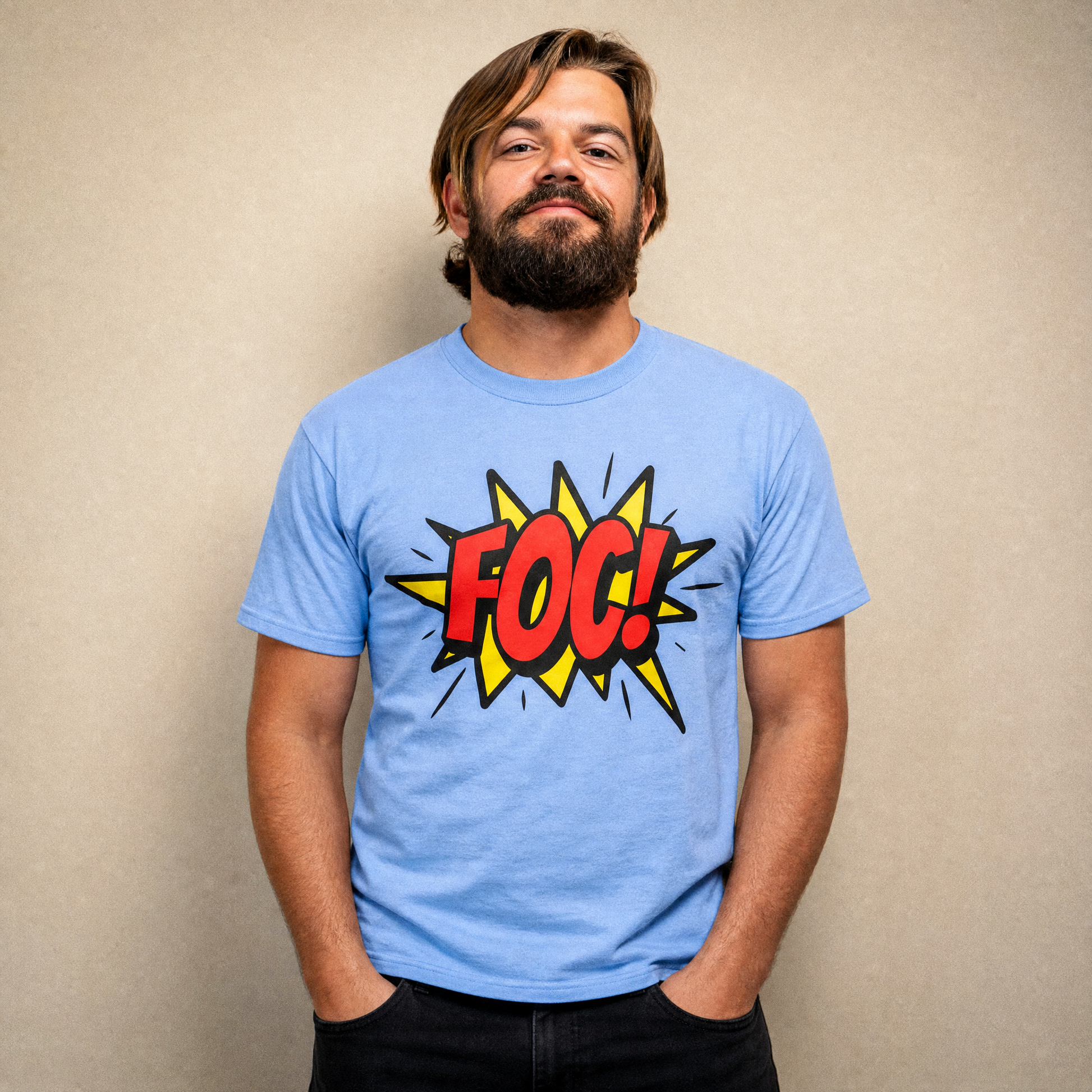 Eirin Apparel Unisex T-Shirt Carolina Blue / S 'FOC!' Gaelic T-Shirt