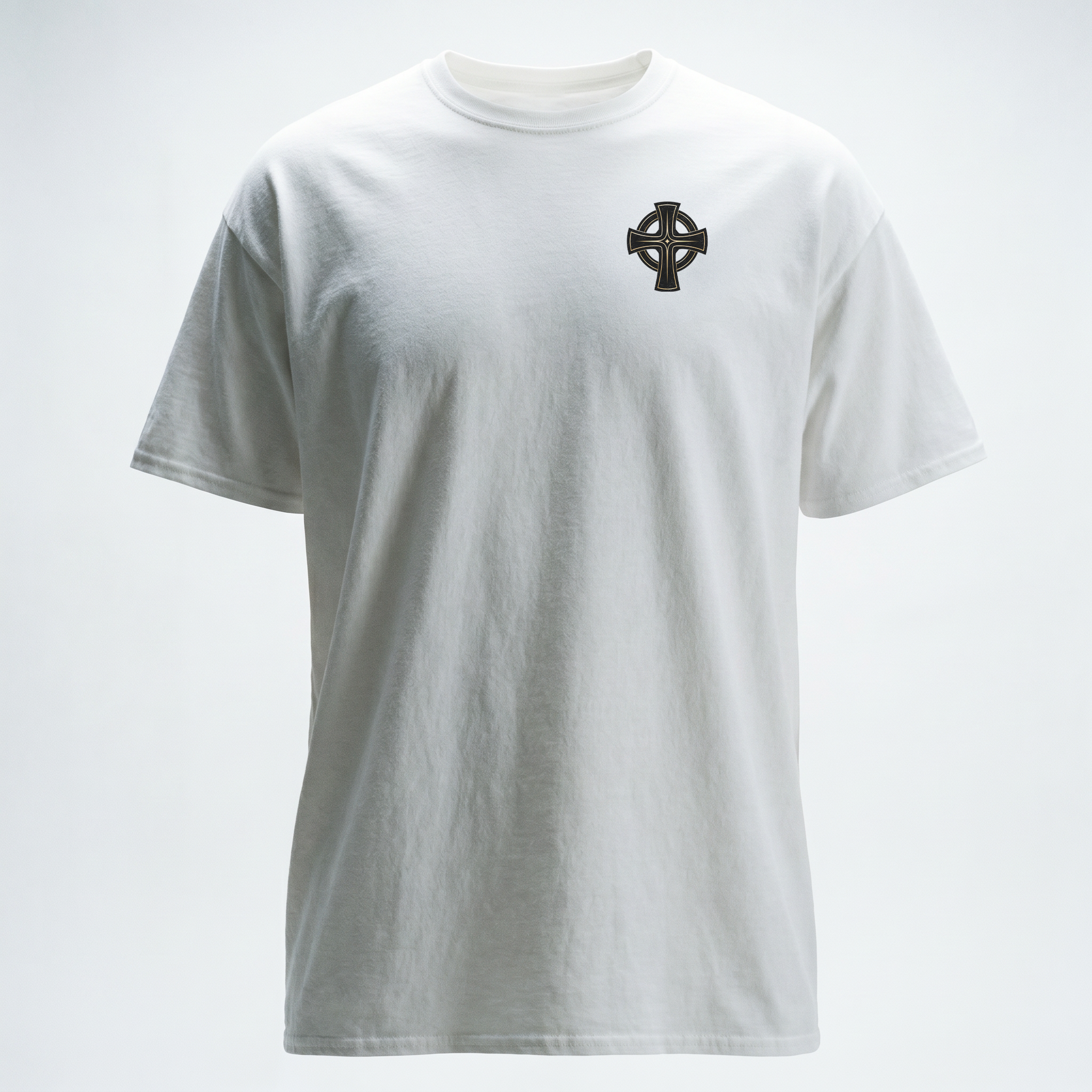 Eirin Apparel Unisex T-Shirt Celtic Symbol Series – Celtic Cross 'Creideamh' (Faith) T-Shirt