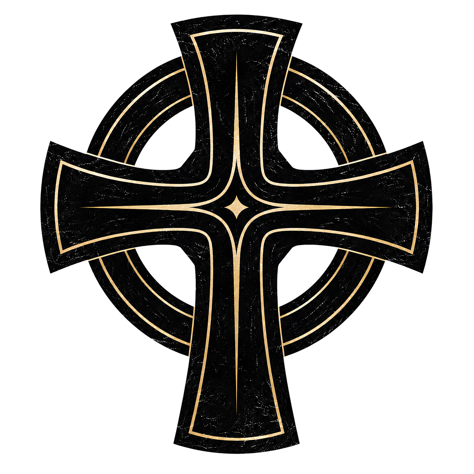 Eirin Apparel Unisex T-Shirt Celtic Symbol Series – Celtic Cross 'Creideamh' (Faith) T-Shirt