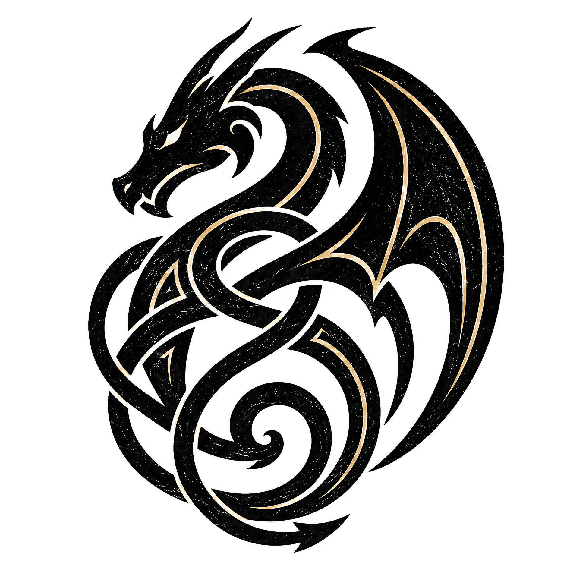 Eirin Apparel Unisex T-Shirt Celtic Symbol Series – Dragon 'Cumhacht' (Power) T-Shirt