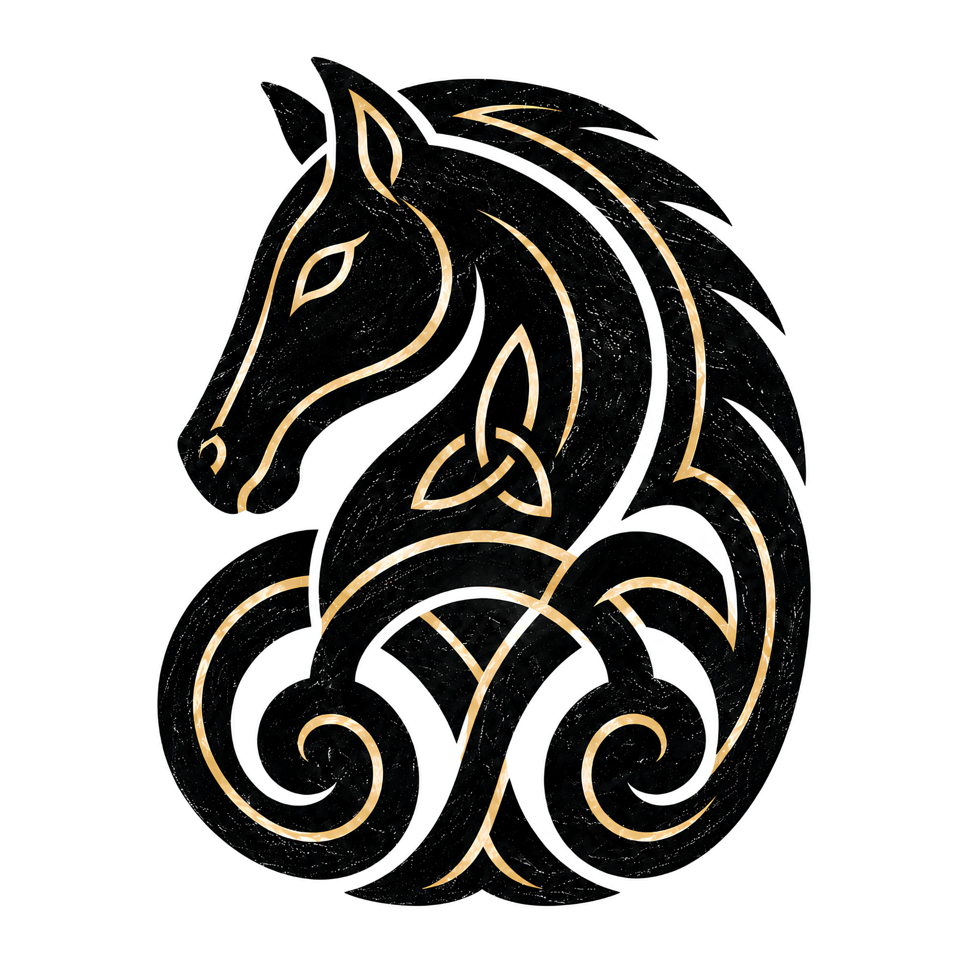 Eirin Apparel Unisex T-Shirt Celtic Symbol Series – Horse 'Saoirse' (Freedom) T-Shirt
