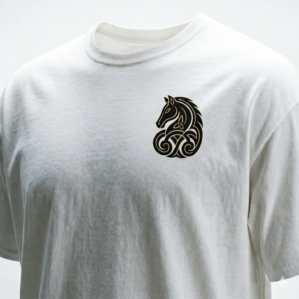 Eirin Apparel Unisex T-Shirt Celtic Symbol Series – Horse 'Saoirse' (Freedom) T-Shirt