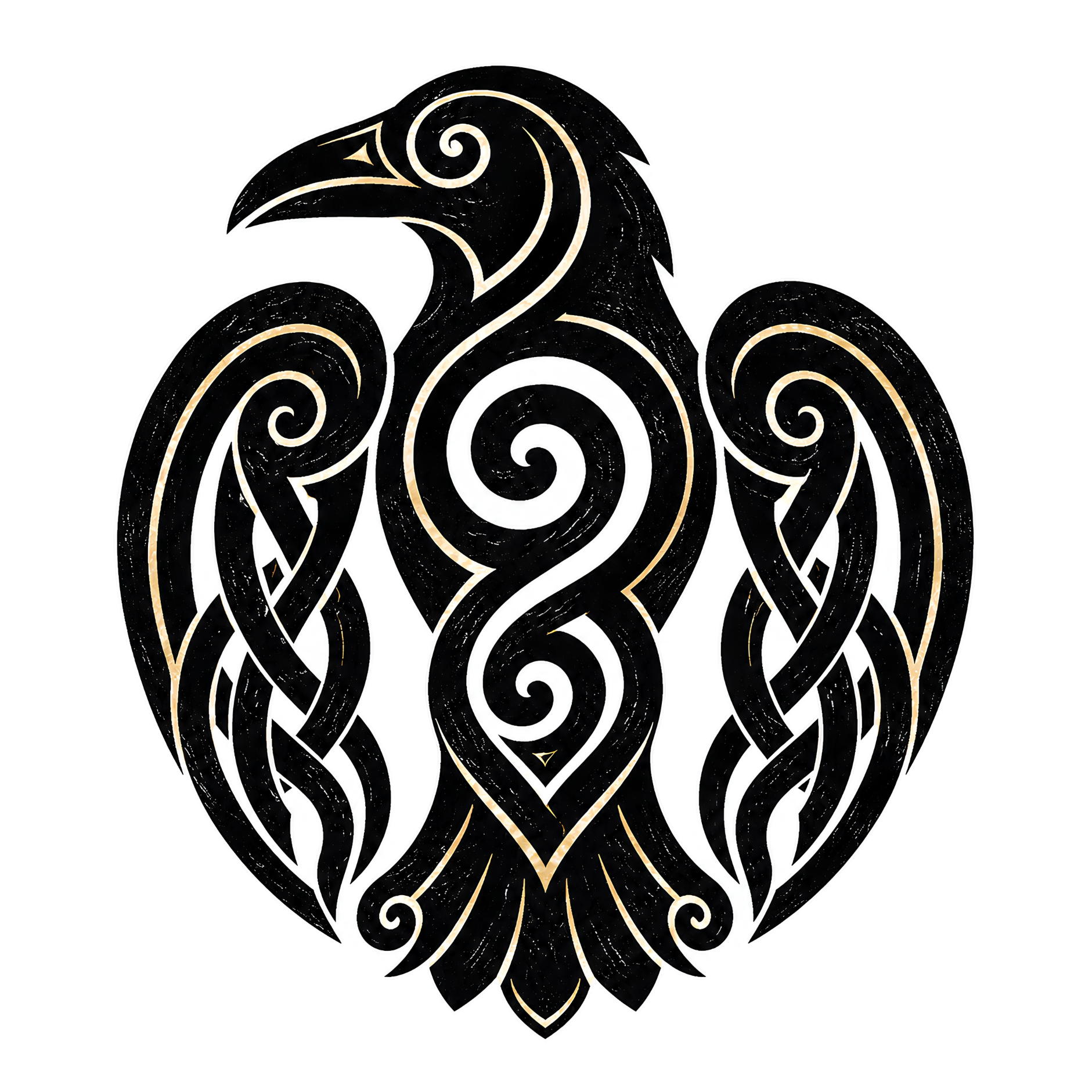 Eirin Apparel Unisex T-Shirt Celtic Symbol Series – Raven 'Fís' (Vision) T-Shirt