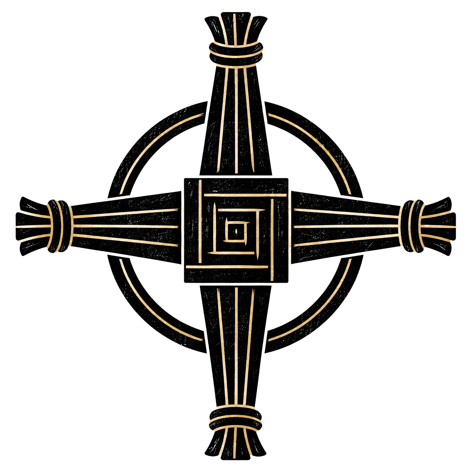 Eirin Apparel Unisex T-Shirt Celtic Symbol Series – St. Brigid's Cross 'Cosaint' (Protection) T-Shirt
