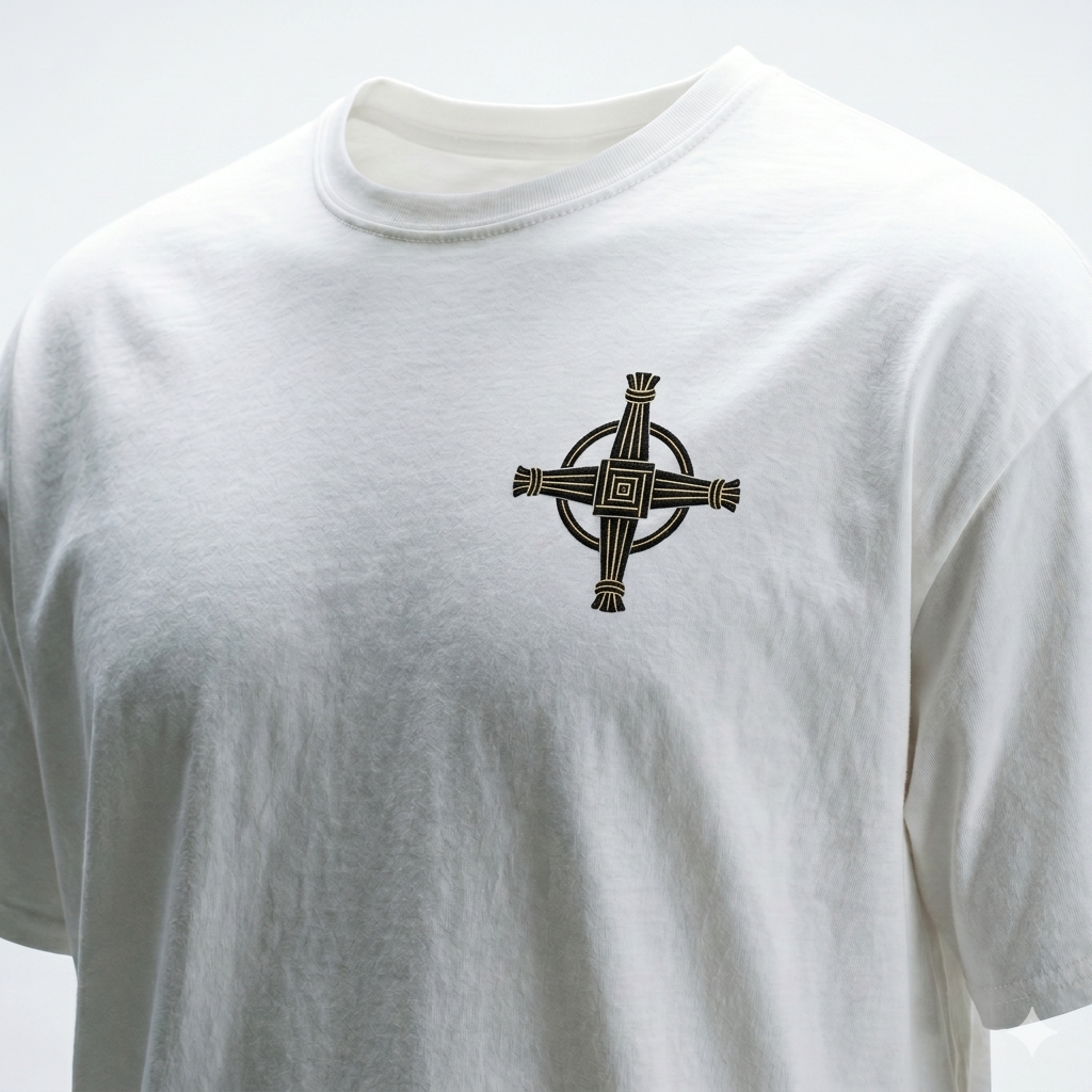 Eirin Apparel Unisex T-Shirt Celtic Symbol Series – St. Brigid's Cross 'Cosaint' (Protection) T-Shirt