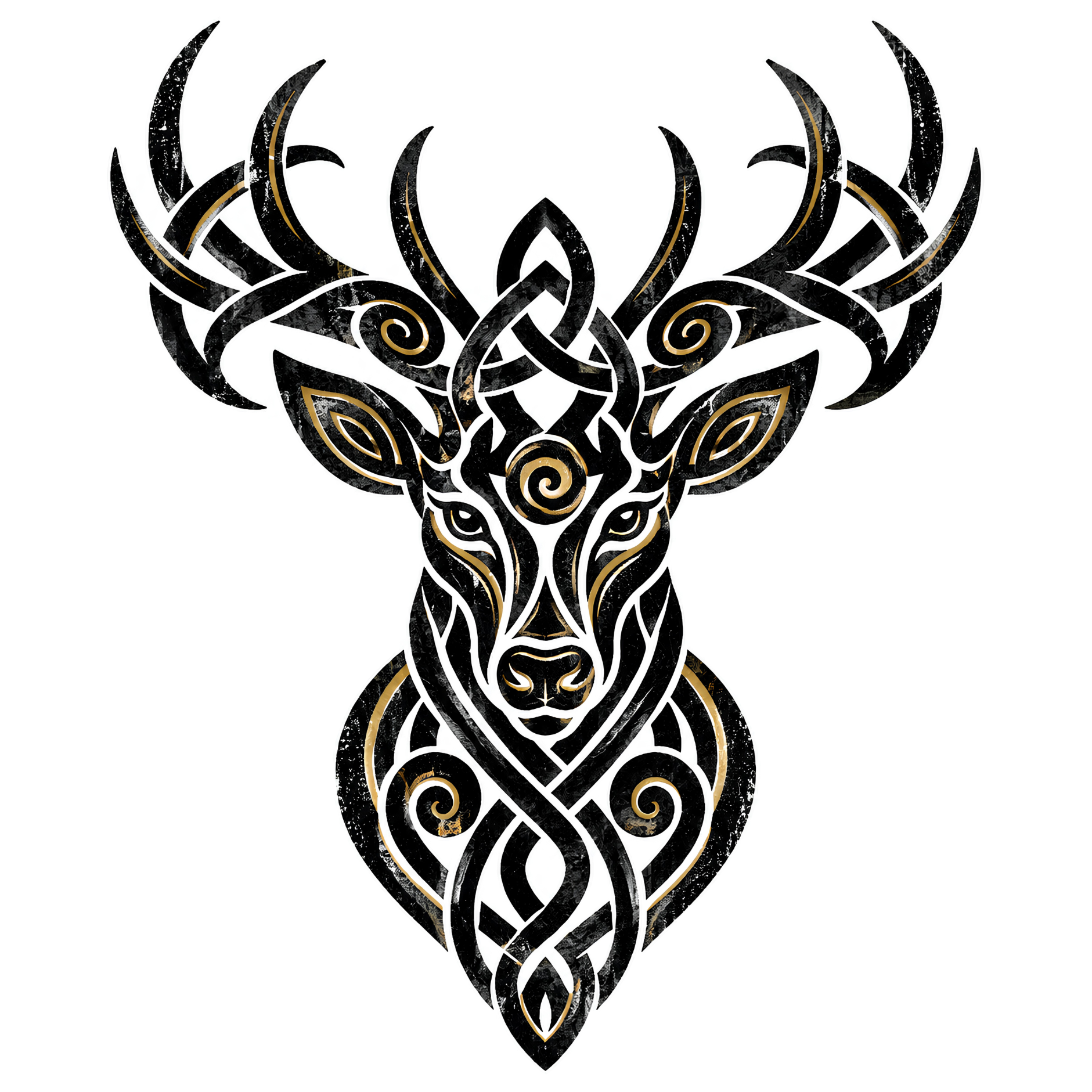 Eirin Apparel Unisex T-Shirt Celtic Symbol Series – Stag 'Uaisleacht' (Nobility) T-Shirt