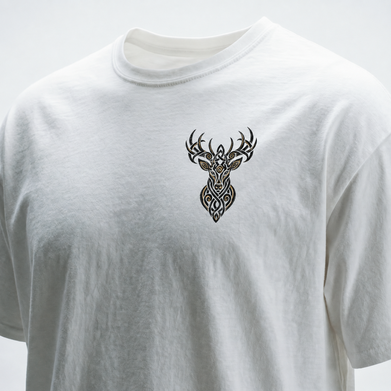 Eirin Apparel Unisex T-Shirt Celtic Symbol Series – Stag 'Uaisleacht' (Nobility) T-Shirt