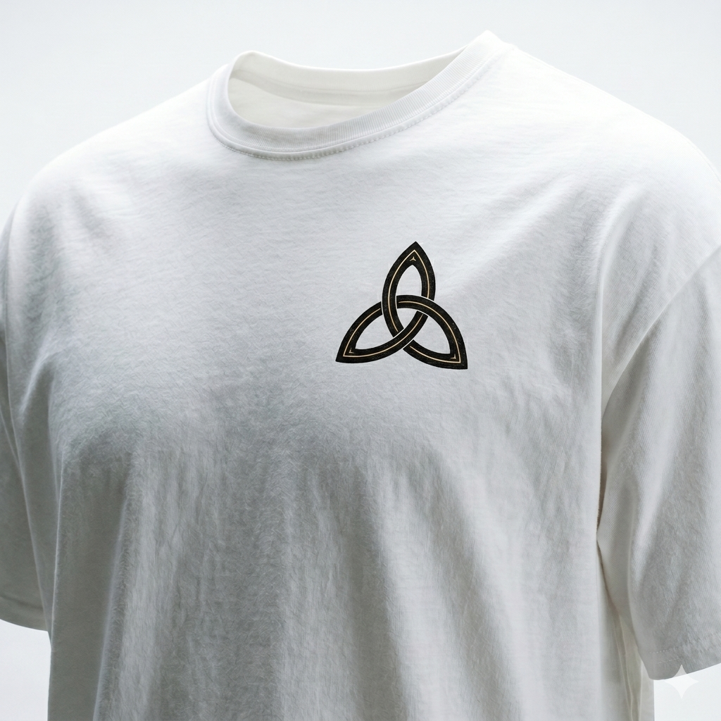 Eirin Apparel Unisex T-Shirt Celtic Symbol Series – Triquetra 'Síoraíocht' (Eternity) T-Shirt