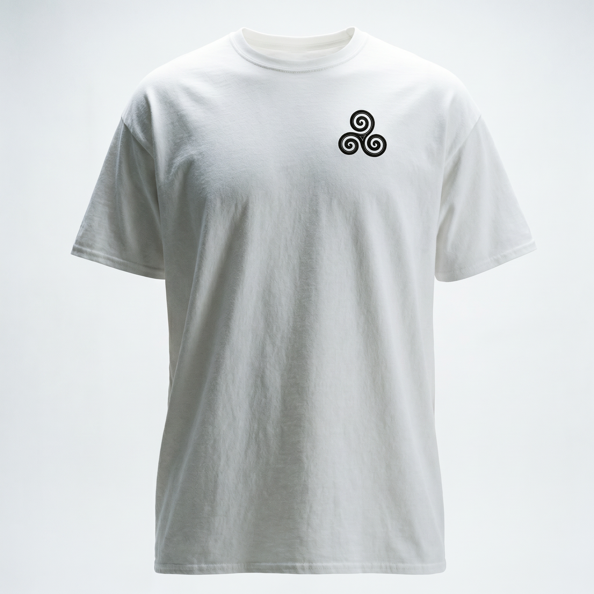 Eirin Apparel Unisex T-Shirt Celtic Symbol Series – Triskele 'Éabhlóid' (Evolution) T-Shirt