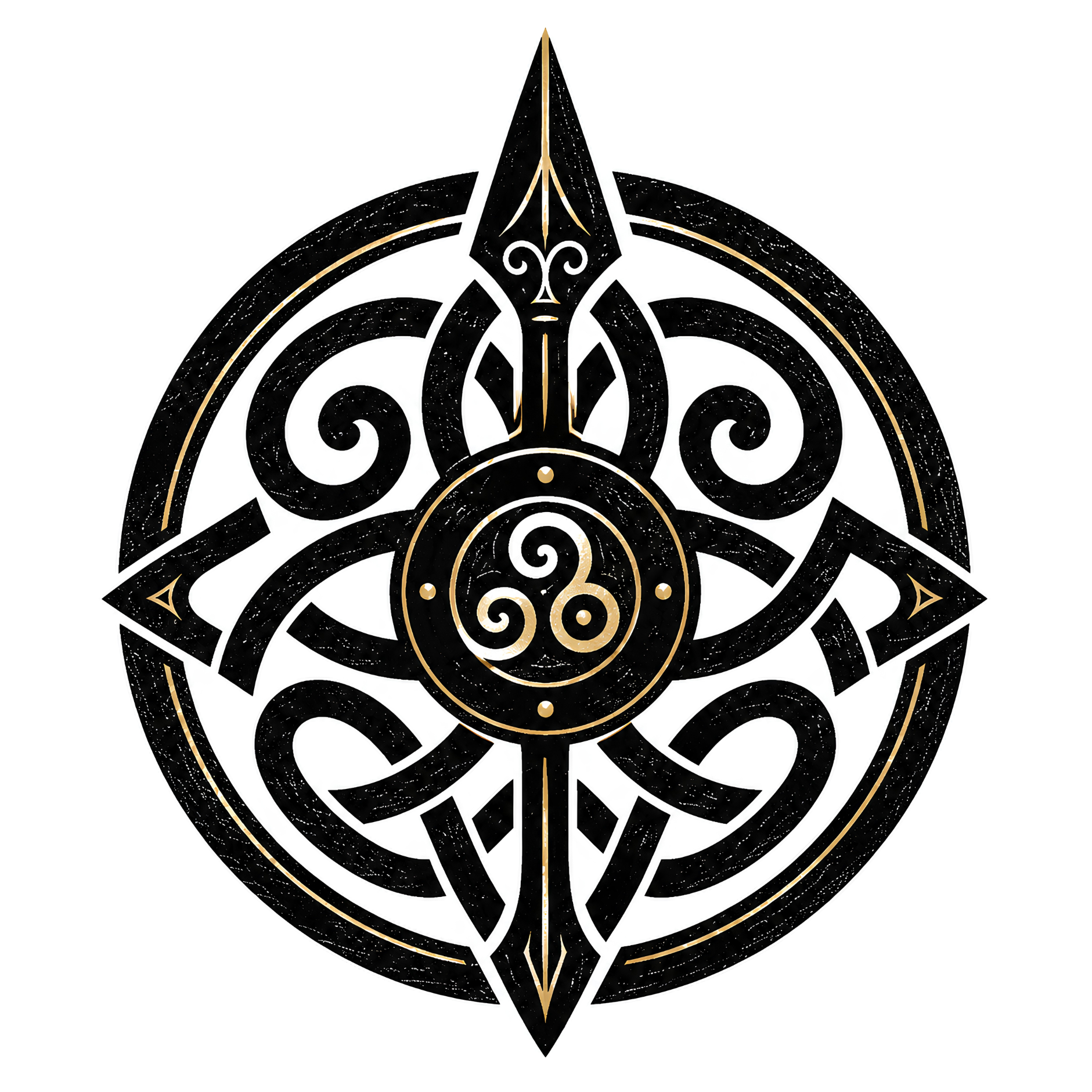 Eirin Apparel Unisex T-Shirt Celtic Symbol Series – Warrior's Knot 'Misneach' (Courage) T-Shirt