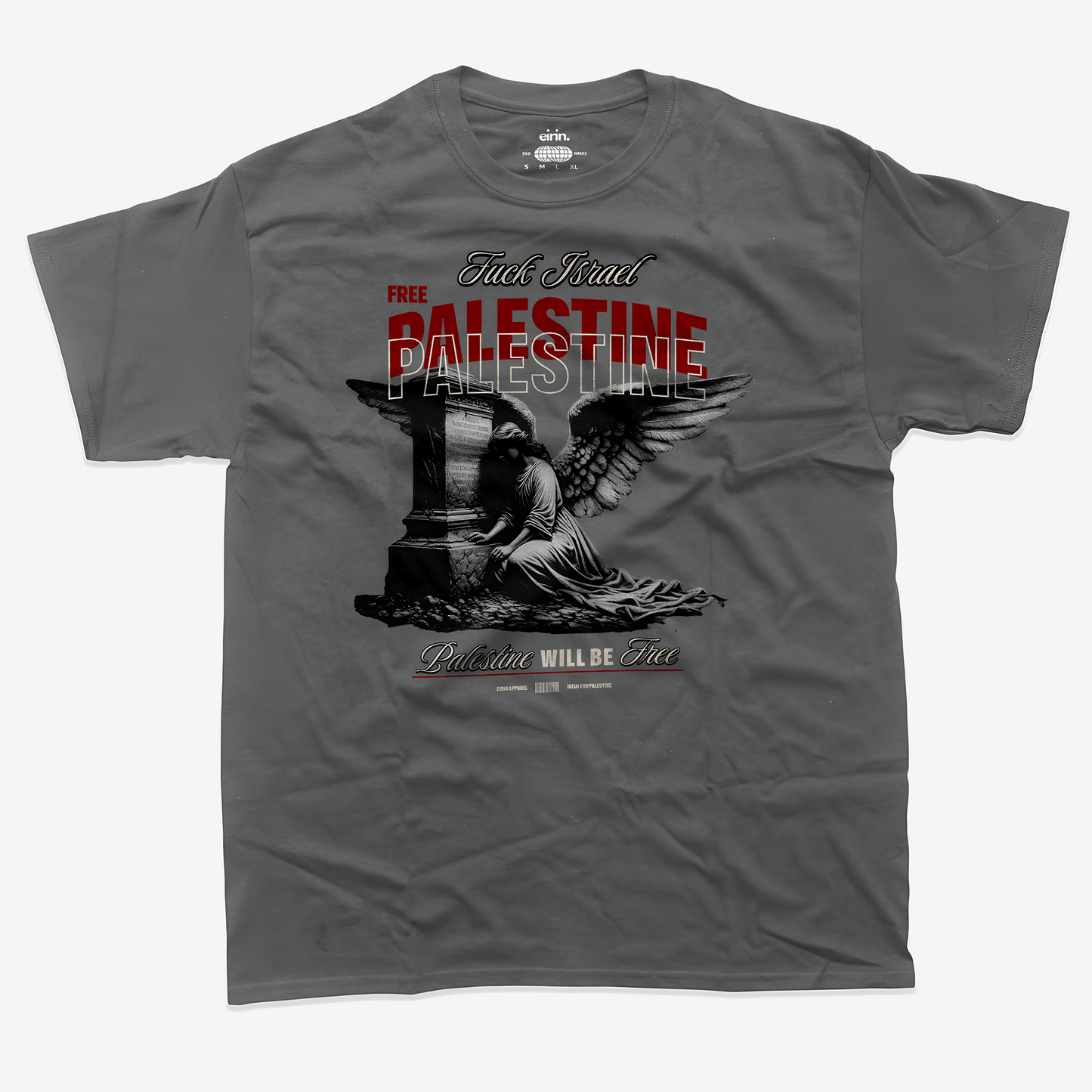 Eirin Apparel Unisex T-Shirt Charcoal / S Unisex 'FCK Israel Free Palestine' T-Shirt
