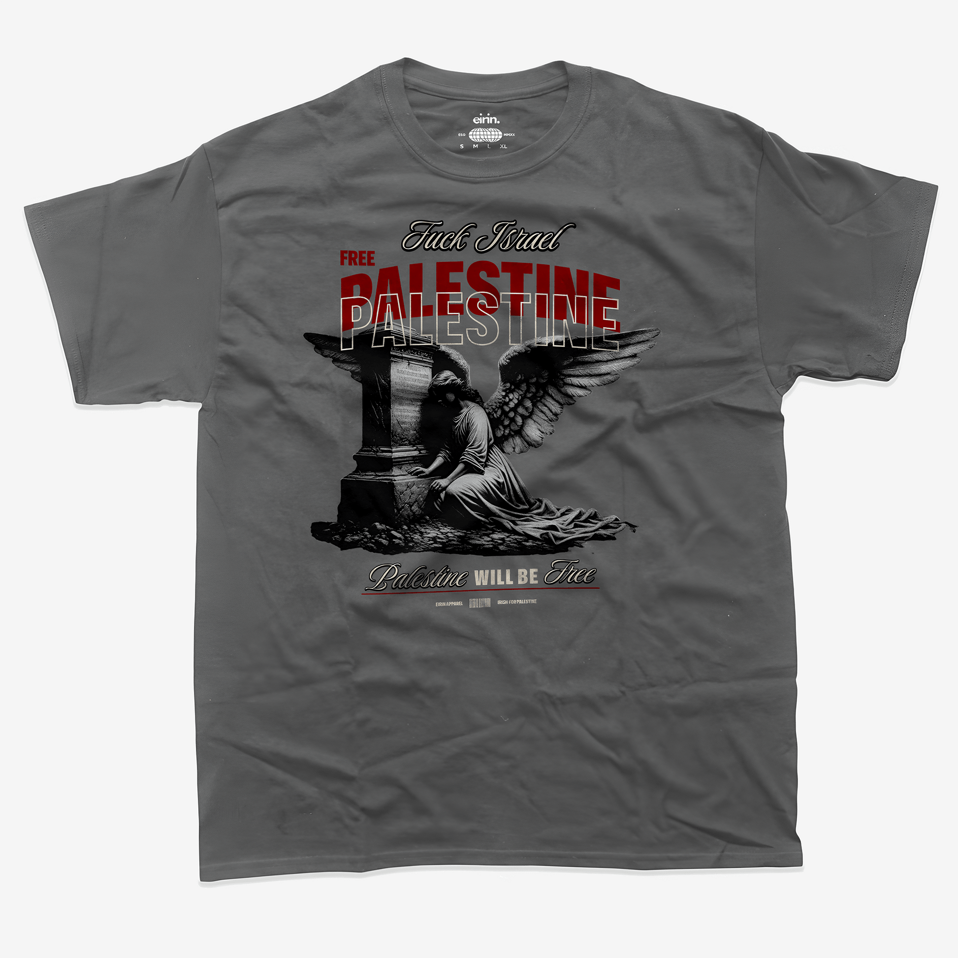 Eirin Apparel Unisex T-Shirt Charcoal / S Unisex 'FCK Israel Free Palestine' T-Shirt