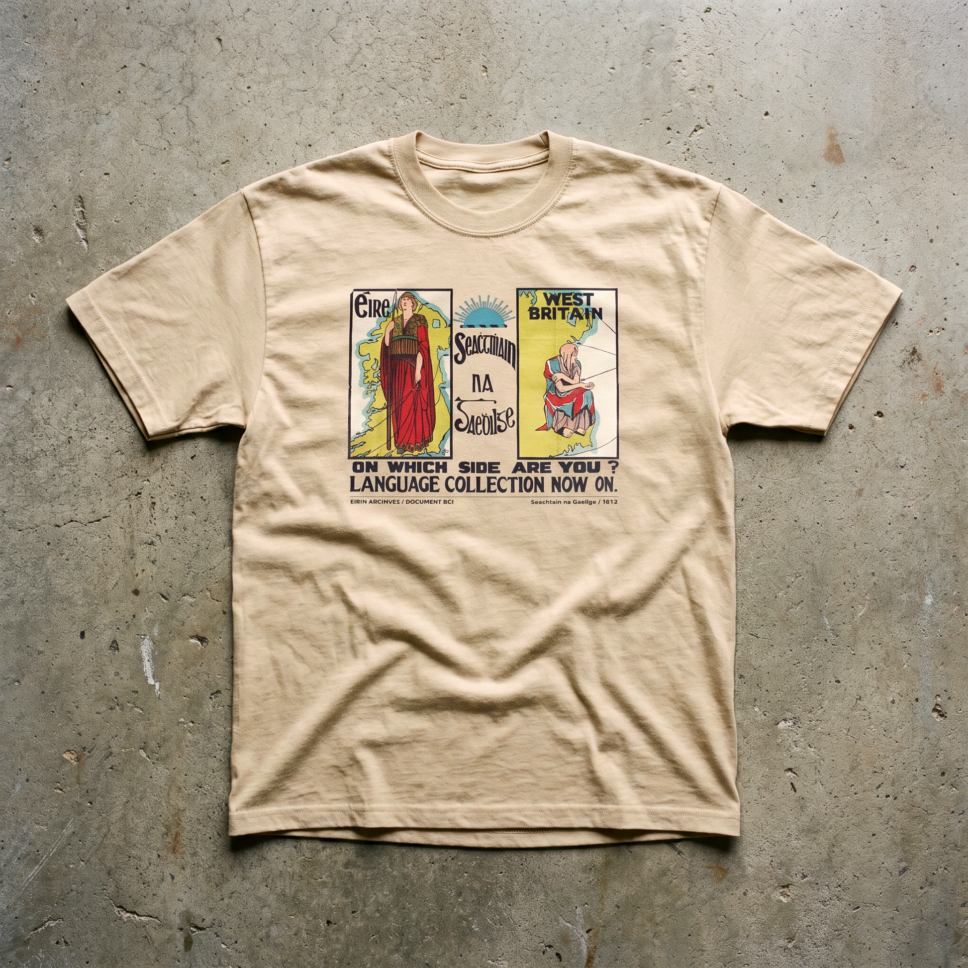 Eirin Apparel Unisex T-Shirt EIRIN ARCHIVES 1 / DOCUMENT 001 — Seachtain na Gaeilge