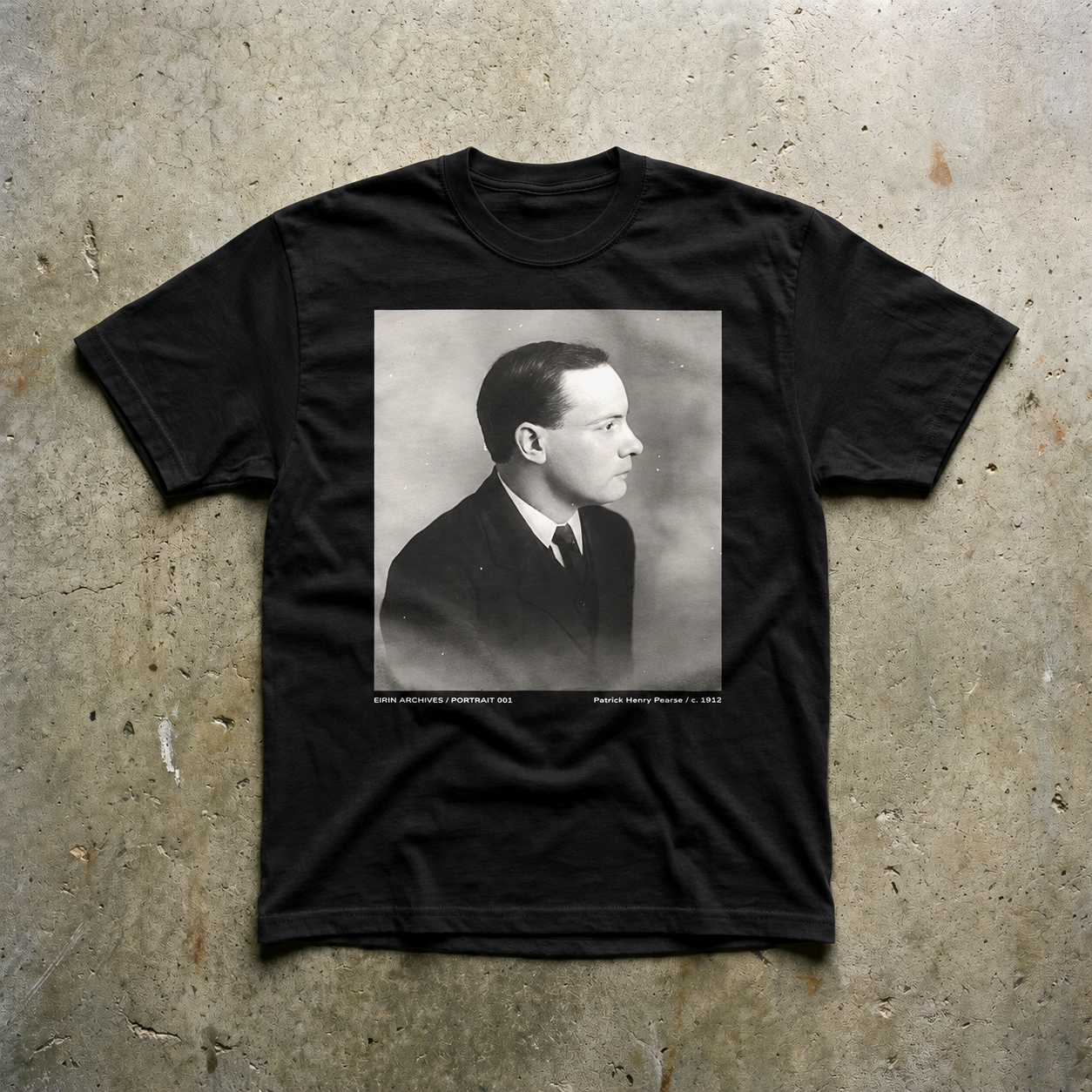 Eirin Apparel Unisex T-Shirt EIRIN ARCHIVES 2 / PORTRAIT 001 — Patrick Henry Pearse