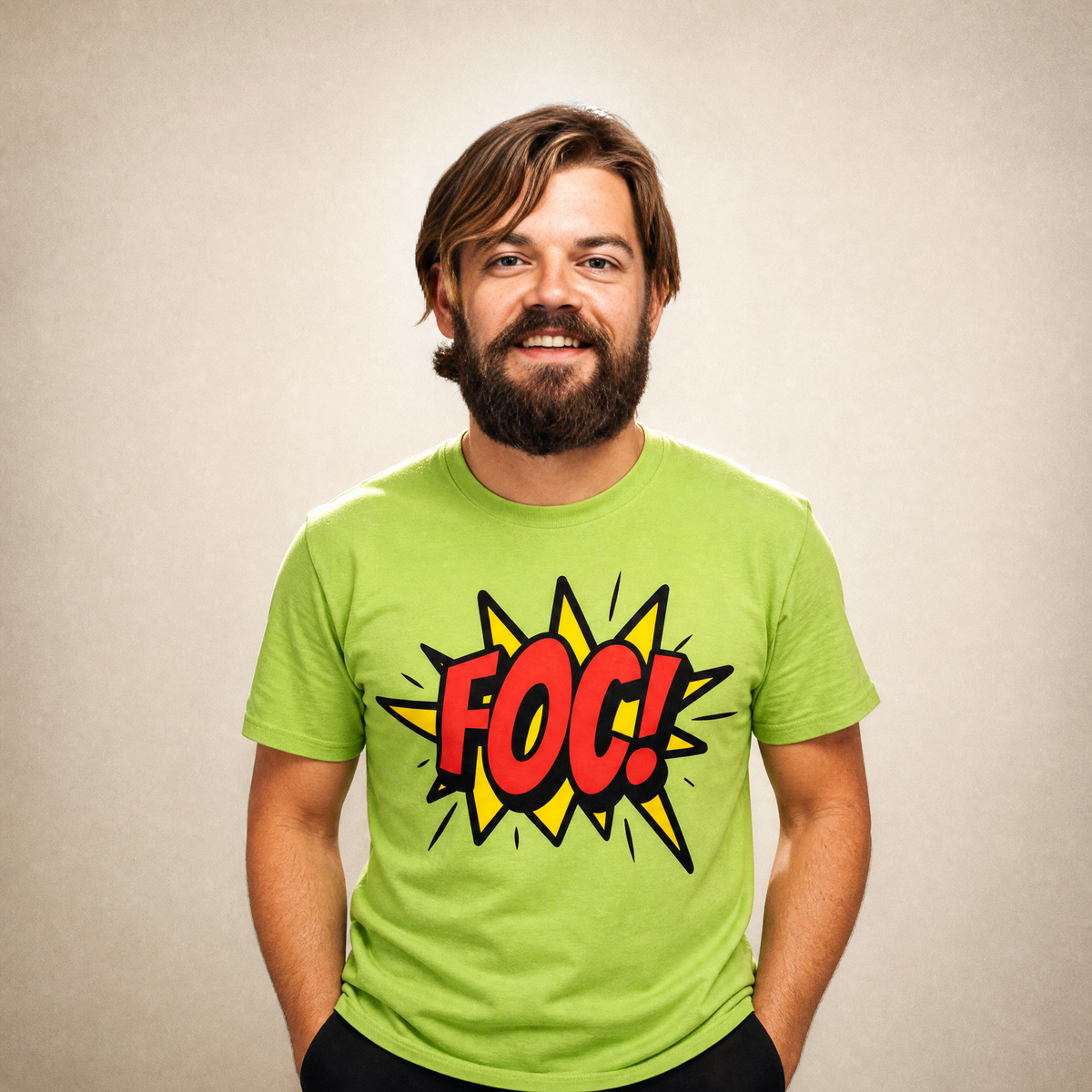 Eirin Apparel Unisex T-Shirt Lime / S 'FOC!' Gaelic T-Shirt