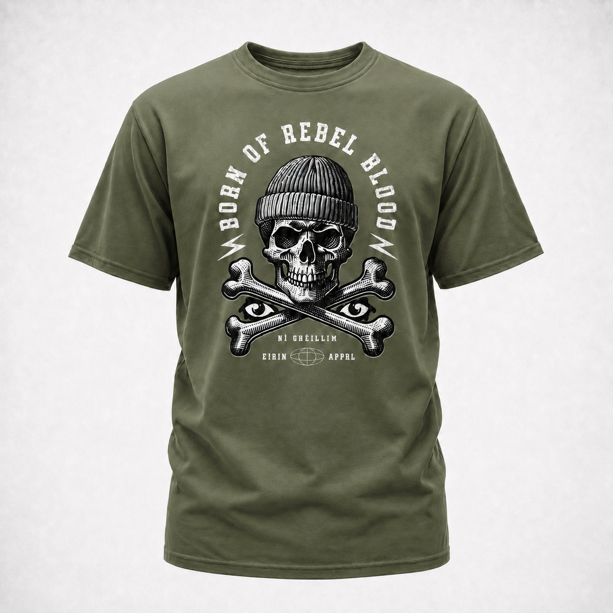 Eirin Apparel Unisex T-Shirt Military Green / S 'Rebel Blood' T-Shirt