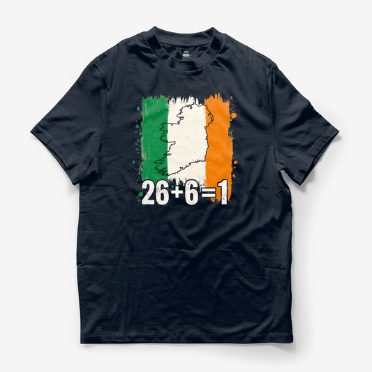 Eirin Apparel Unisex T-Shirt Navy / S Unisex '26 + 6 = 1' United Ireland T-Shirt
