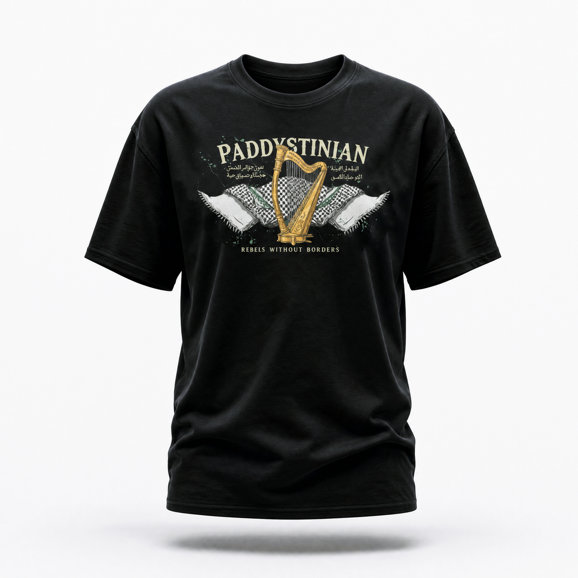 Eirin Apparel Unisex T-Shirt 'Paddystinian – Rebels Without Borders' T-Shirt