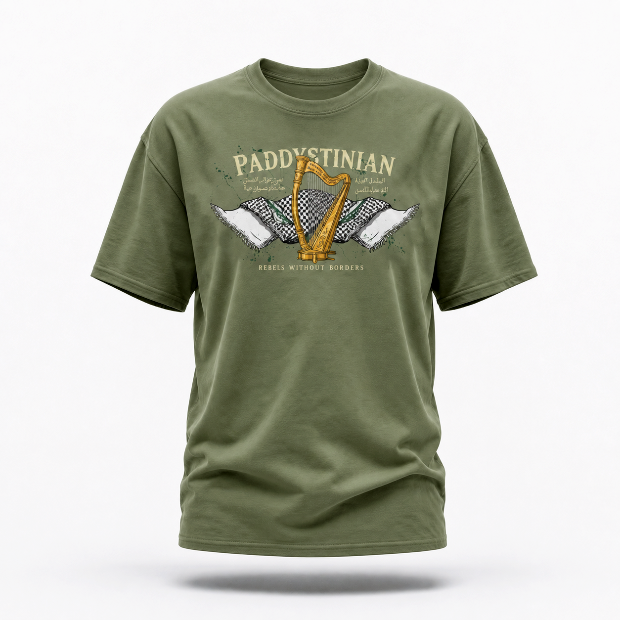 Eirin Apparel Unisex T-Shirt 'Paddystinian – Rebels Without Borders' T-Shirt