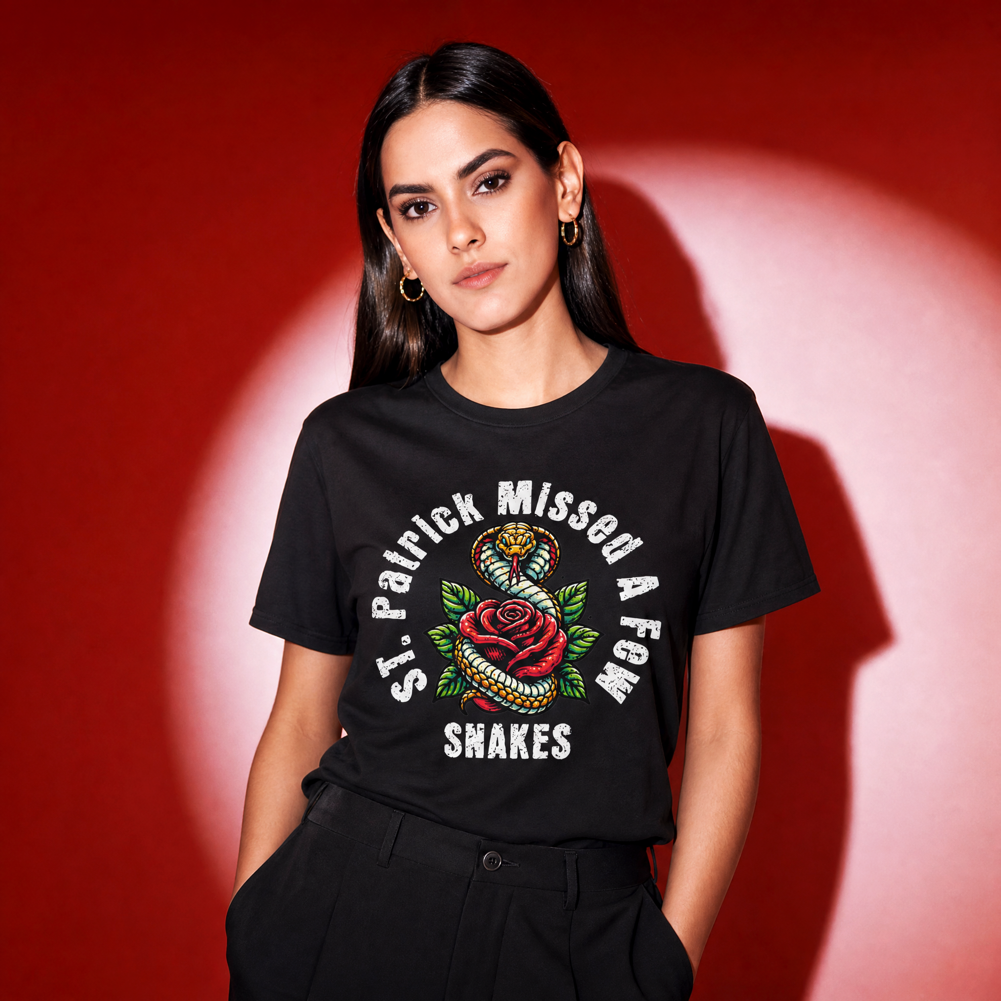 Eirin Apparel Unisex T-Shirt 'St. Patrick Missed A Few Snakes' T-Shirt