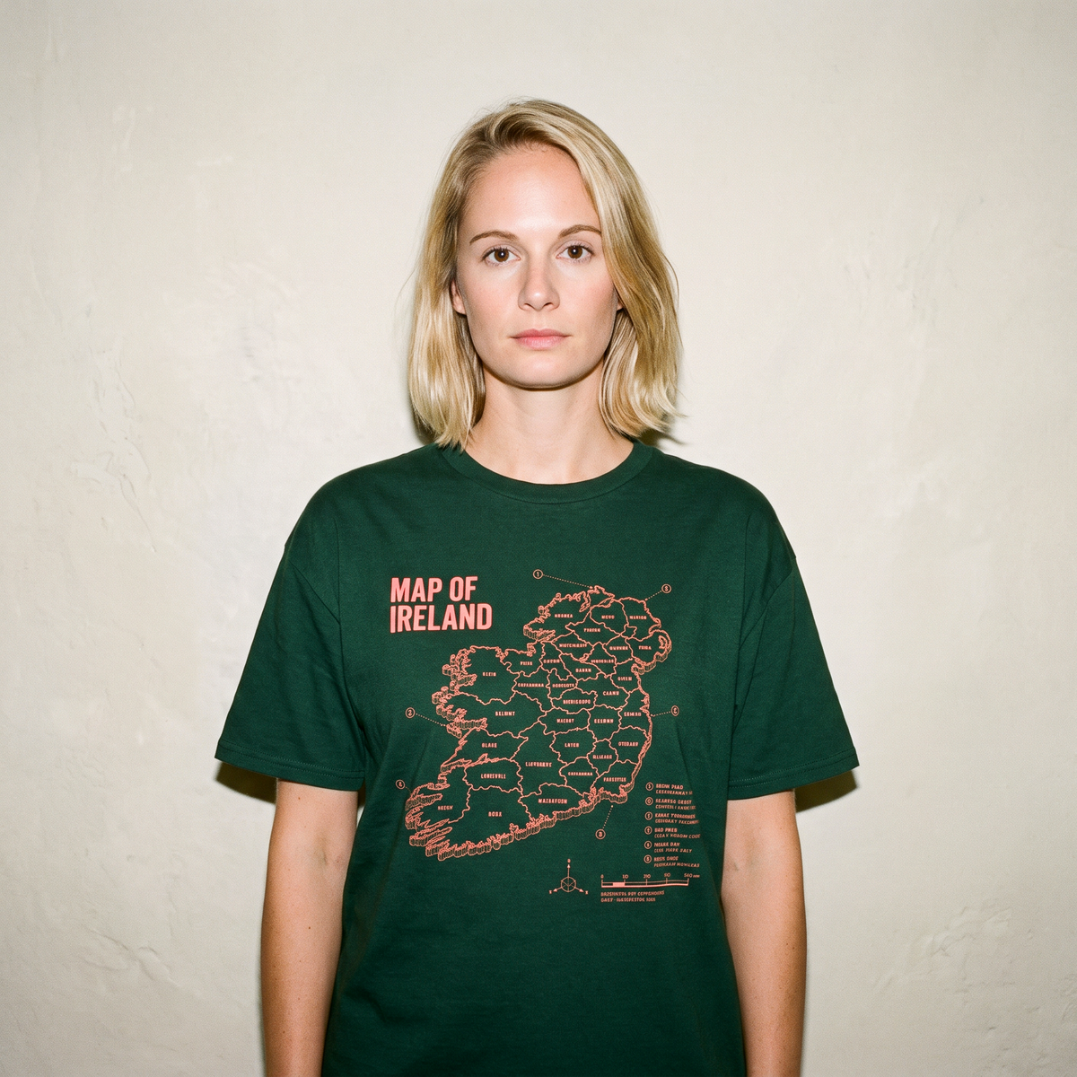 Eirin Apparel Unisex T-Shirt 'Technical' Map Of Ireland T-Shirt