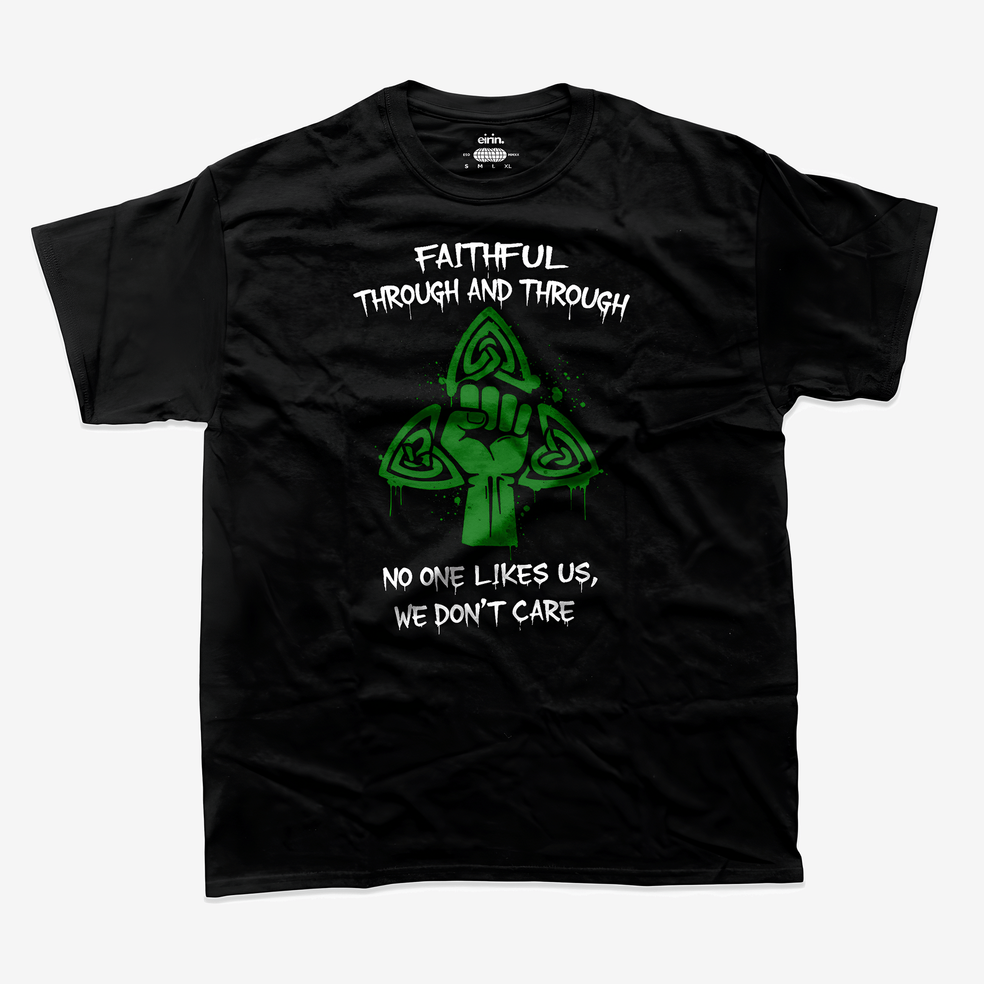 Green Brigade No One Likes Us T-Shirt – Celtic FC Fan Tee – Eirin