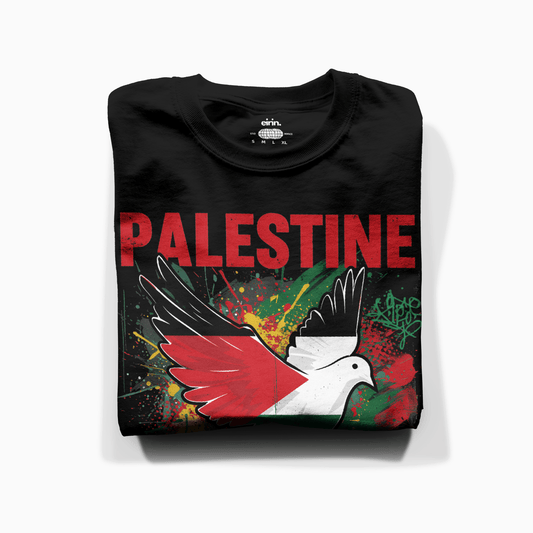 Eirin Apparel Unisex T-Shirt Unisex 'Palestine Lives Matter' Graffiti Print T-Shirt