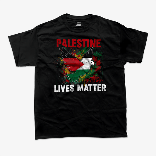 Eirin Apparel Unisex T-Shirt Unisex 'Palestine Lives Matter' Graffiti Print T-Shirt