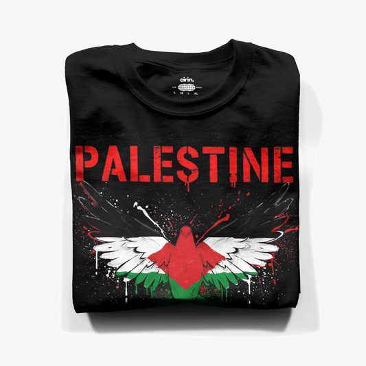 Eirin Apparel Unisex T-Shirt Unisex 'Palestine Lives Matter' Stencil Print T-Shirt
