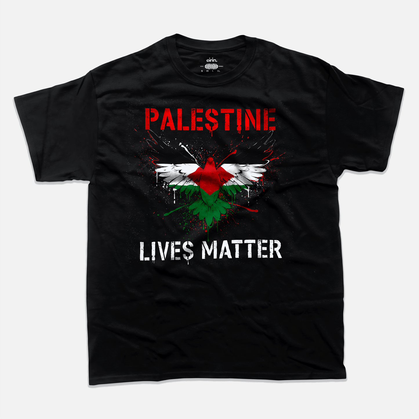 Eirin Apparel Unisex T-Shirt Unisex 'Palestine Lives Matter' Stencil Print T-Shirt