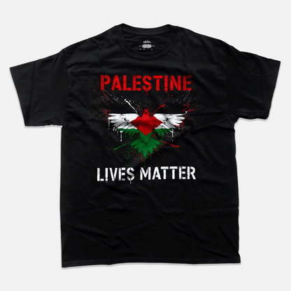 Eirin Apparel Unisex T-Shirt Unisex 'Palestine Lives Matter' Stencil Print T-Shirt