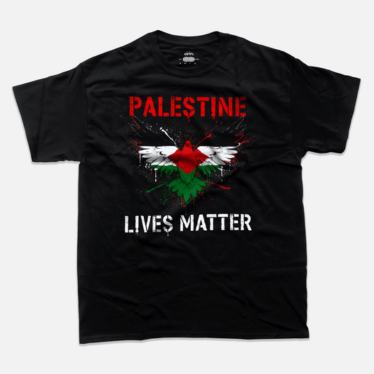 Eirin Apparel Unisex T-Shirt Unisex 'Palestine Lives Matter' Stencil Print T-Shirt