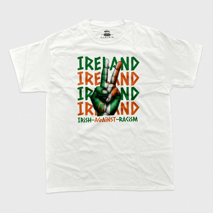 Eirin Apparel White / S Unisex 'Irish Against Racism' T-Shirt