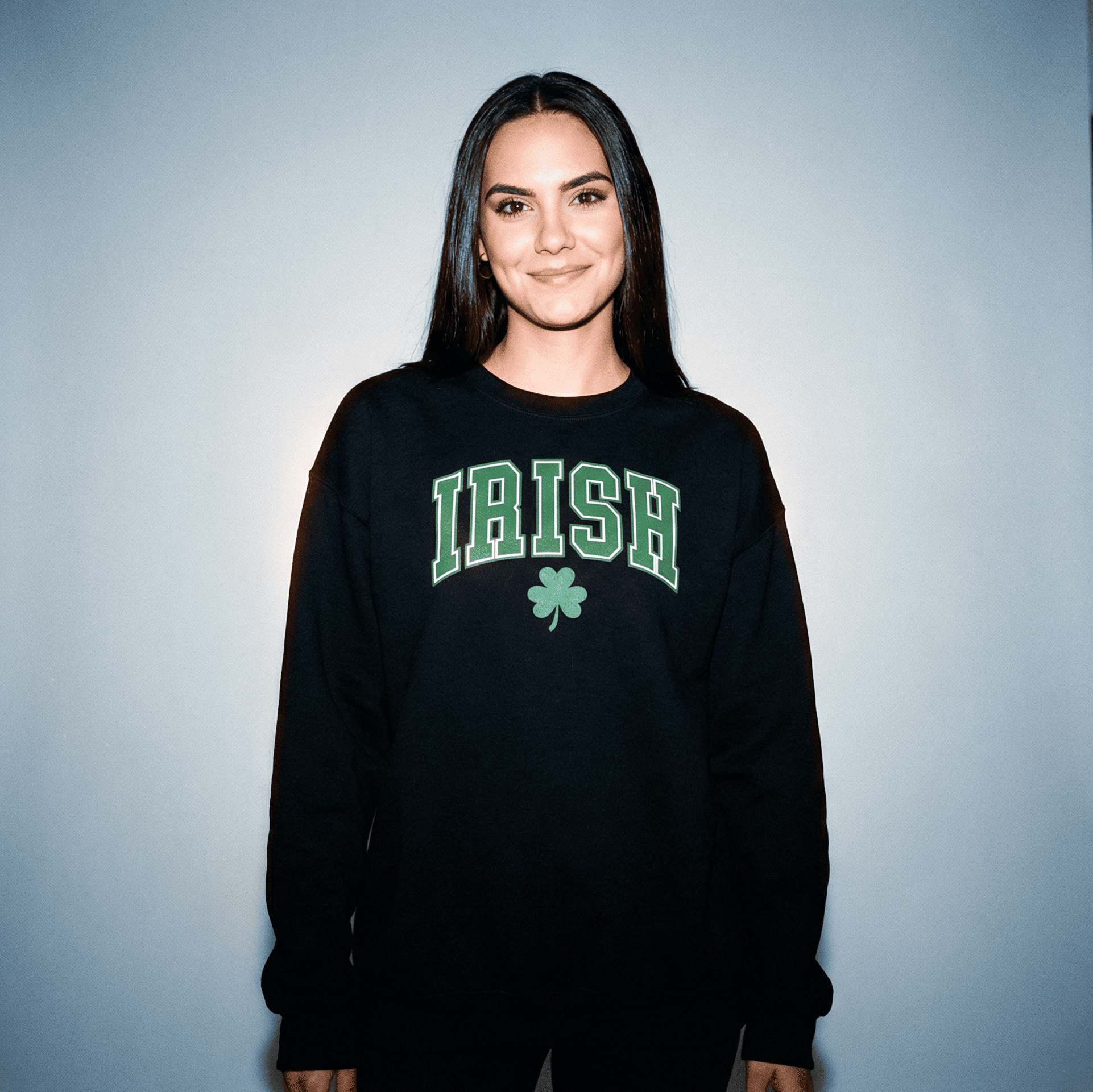 Eirin Apparel Woman's Sweatshirt Black / S 'Varsity' Irish Sweatshirt