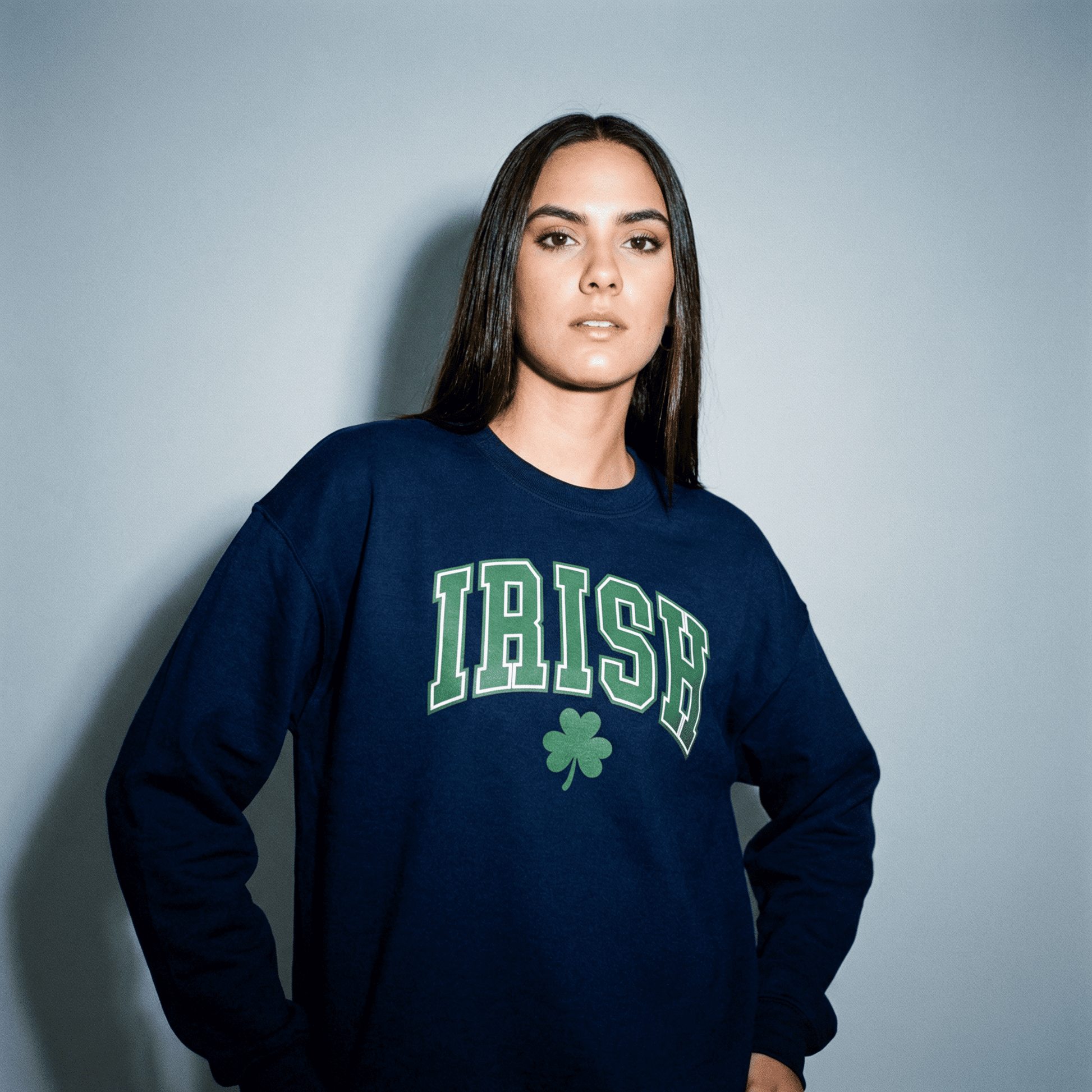 Eirin Apparel Woman's Sweatshirt Navy / S 'Varsity' Irish Sweatshirt