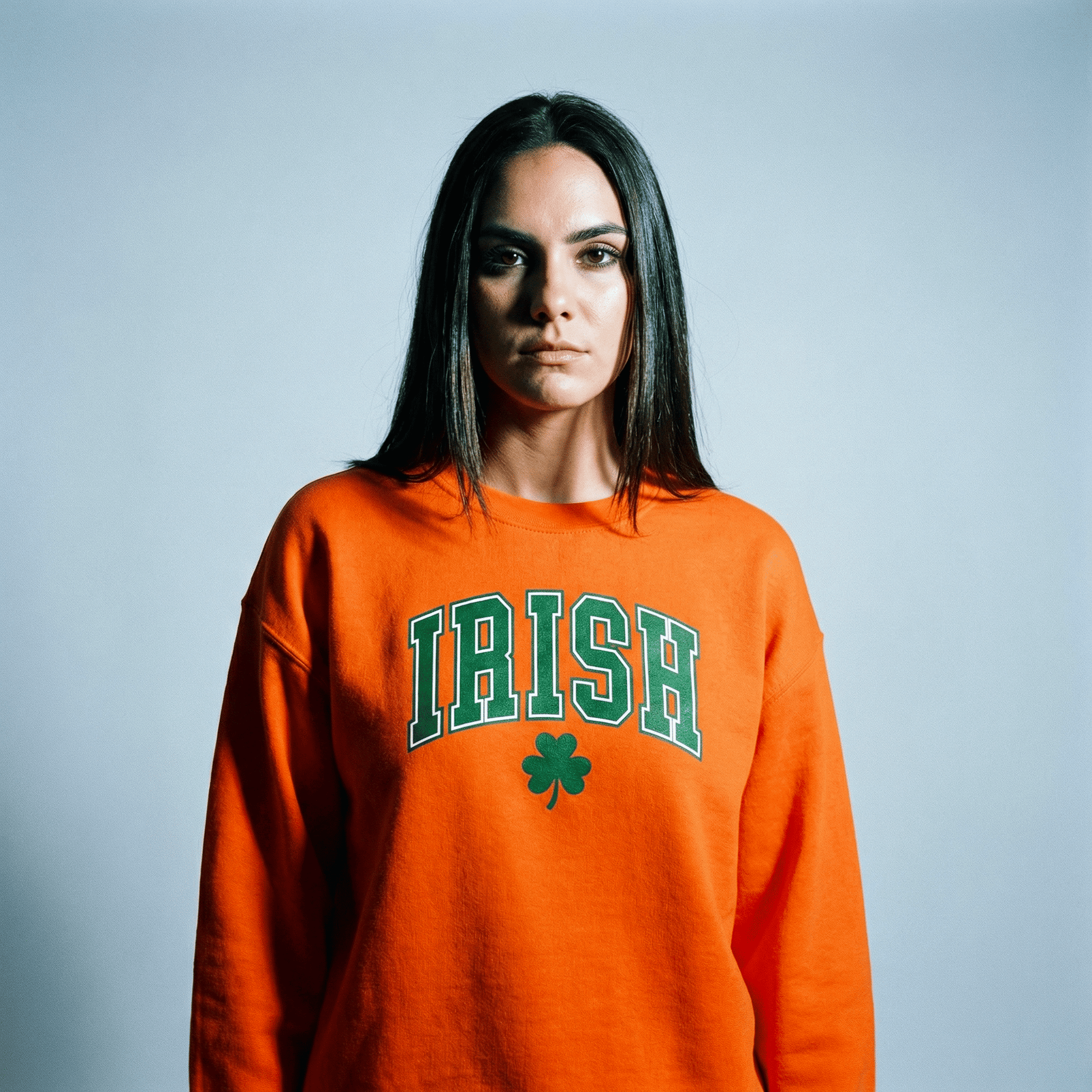 Eirin Apparel Woman's Sweatshirt Orange / S 'Varsity' Irish Sweatshirt