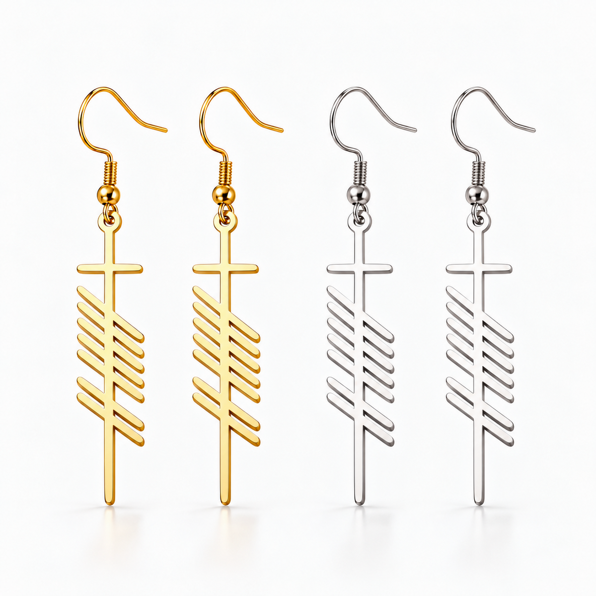 Eirin Apparel Women's Earrings Ogham Earrings – ‘Love’ (Grá)