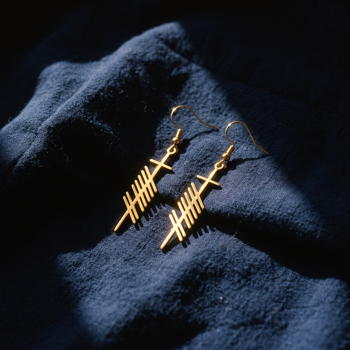 Eirin Apparel Women's Earrings Ogham Earrings – ‘Love’ (Grá)