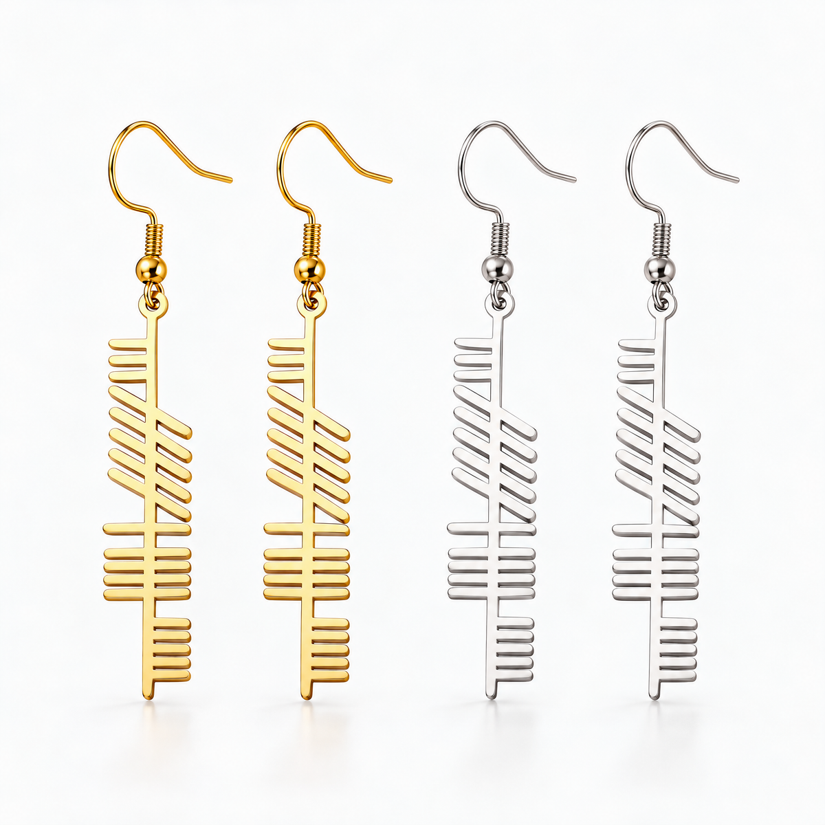 Eirin Apparel Women's Earrings Ogham Earrings – ‘Strength’ (Neart)