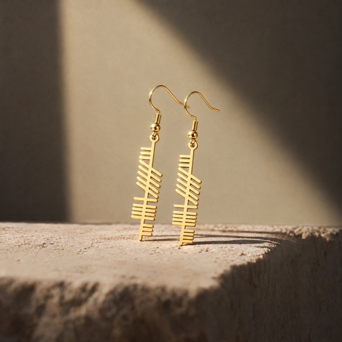 Eirin Apparel Women's Earrings Ogham Earrings – ‘Strength’ (Neart)