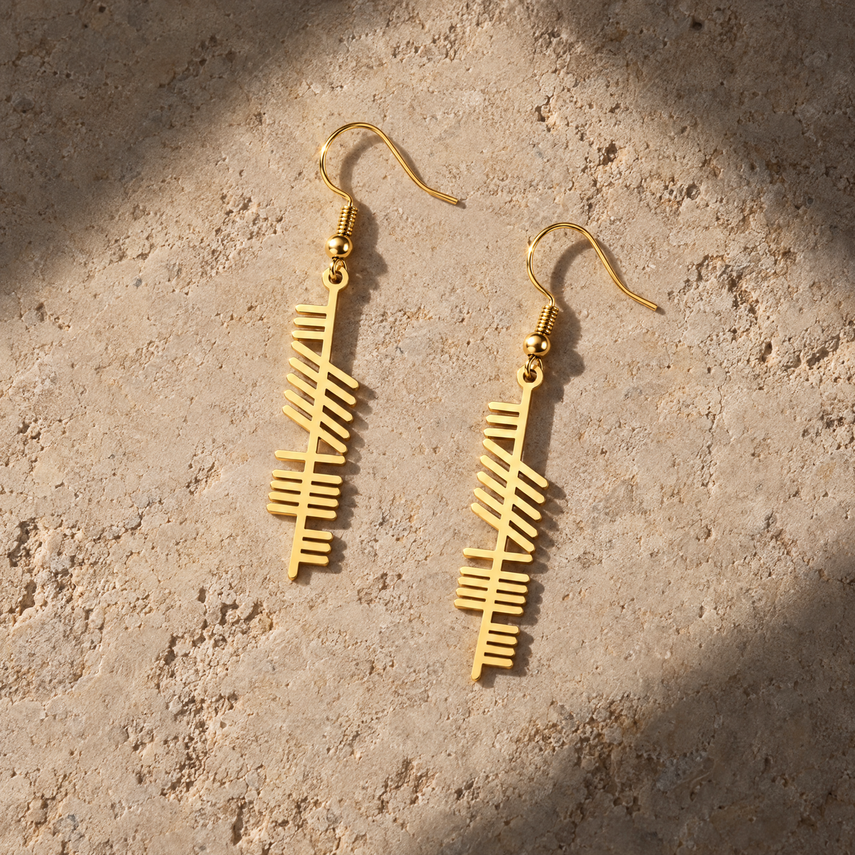 Eirin Apparel Women's Earrings Ogham Earrings – ‘Strength’ (Neart)