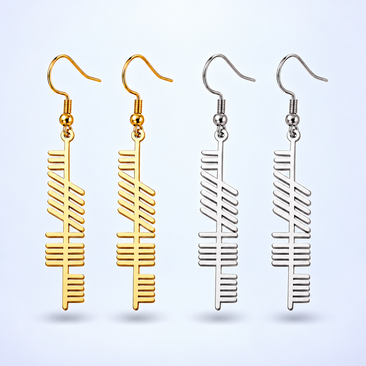 Eirin Apparel Women's Earrings Ogham Earrings – ‘Strength’ (Neart)
