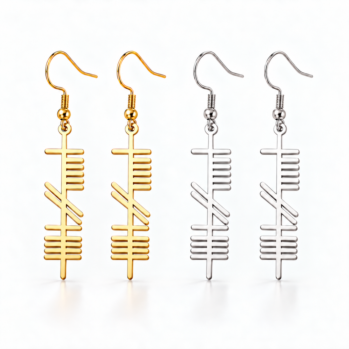 Eirin Apparel Women's Earrings Ogham Earrings – ‘Wisdom’ (Eagna)